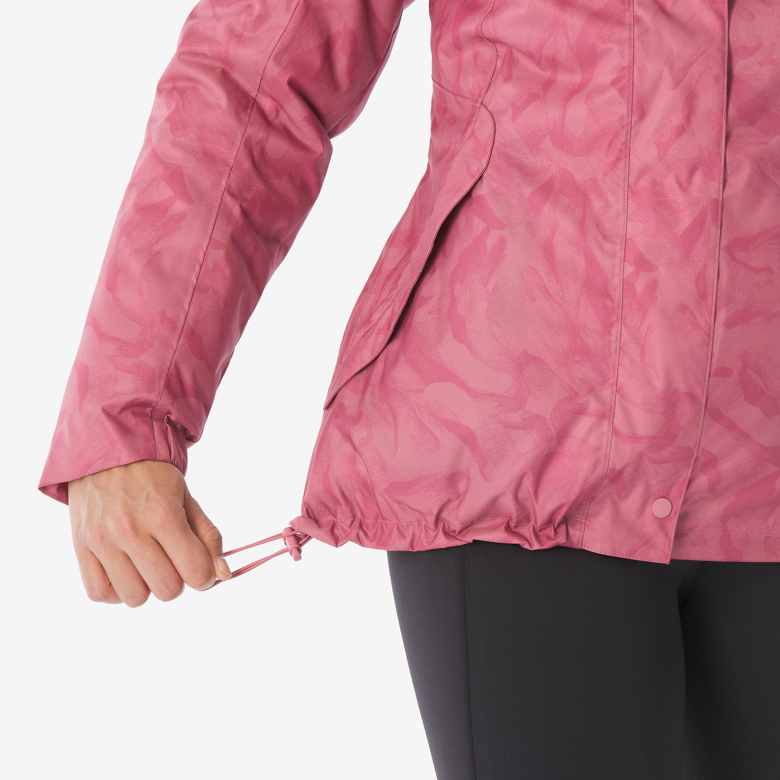 Giacca montagna donna NH500 impermeabile rosa 8/10