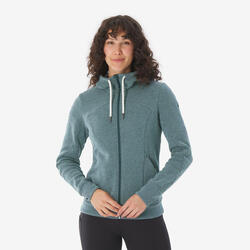 Sweatshirt de randonnée respirant femme, NH500 violet