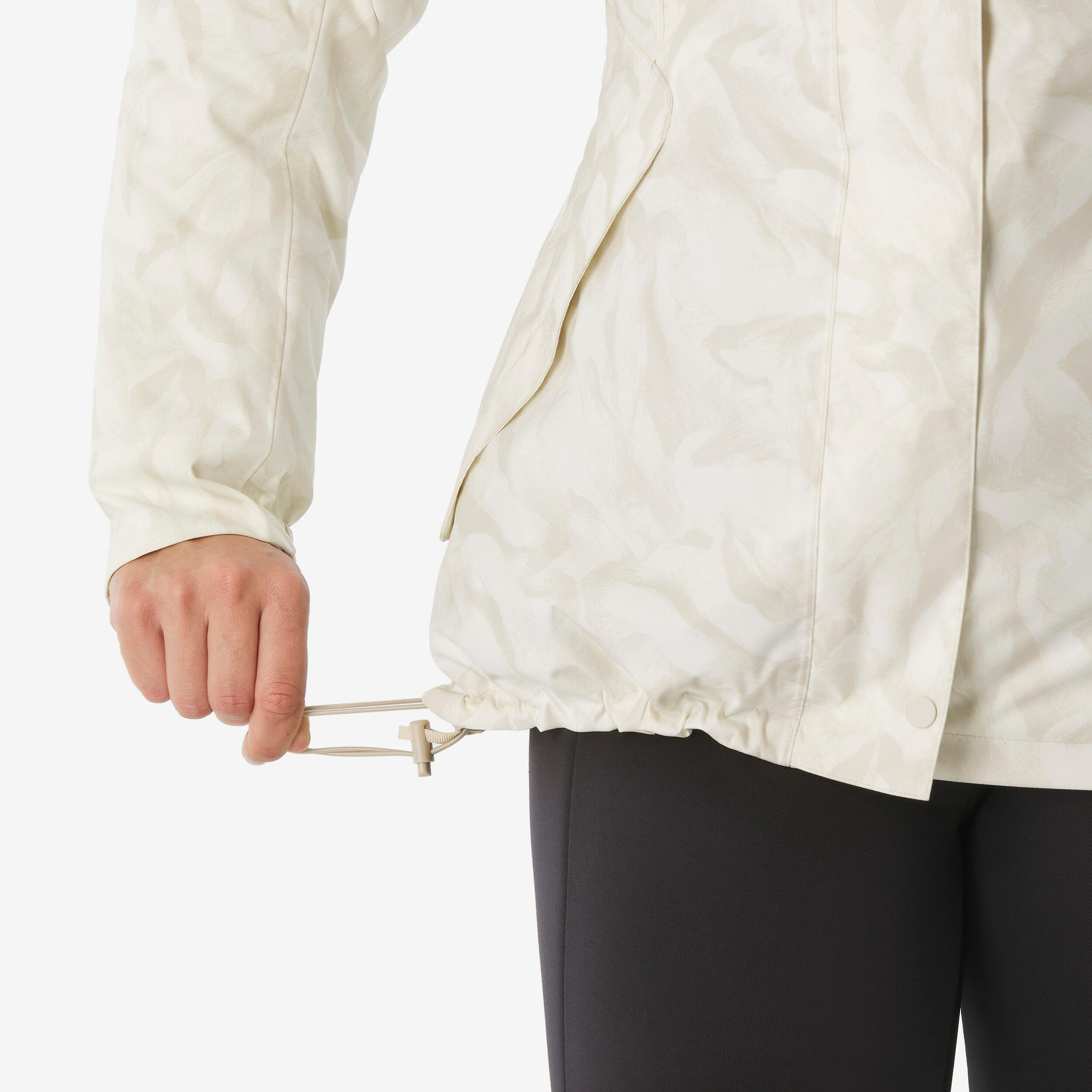 Veste de randonnée -10°C imperméable femme, NH500 beige 6/10