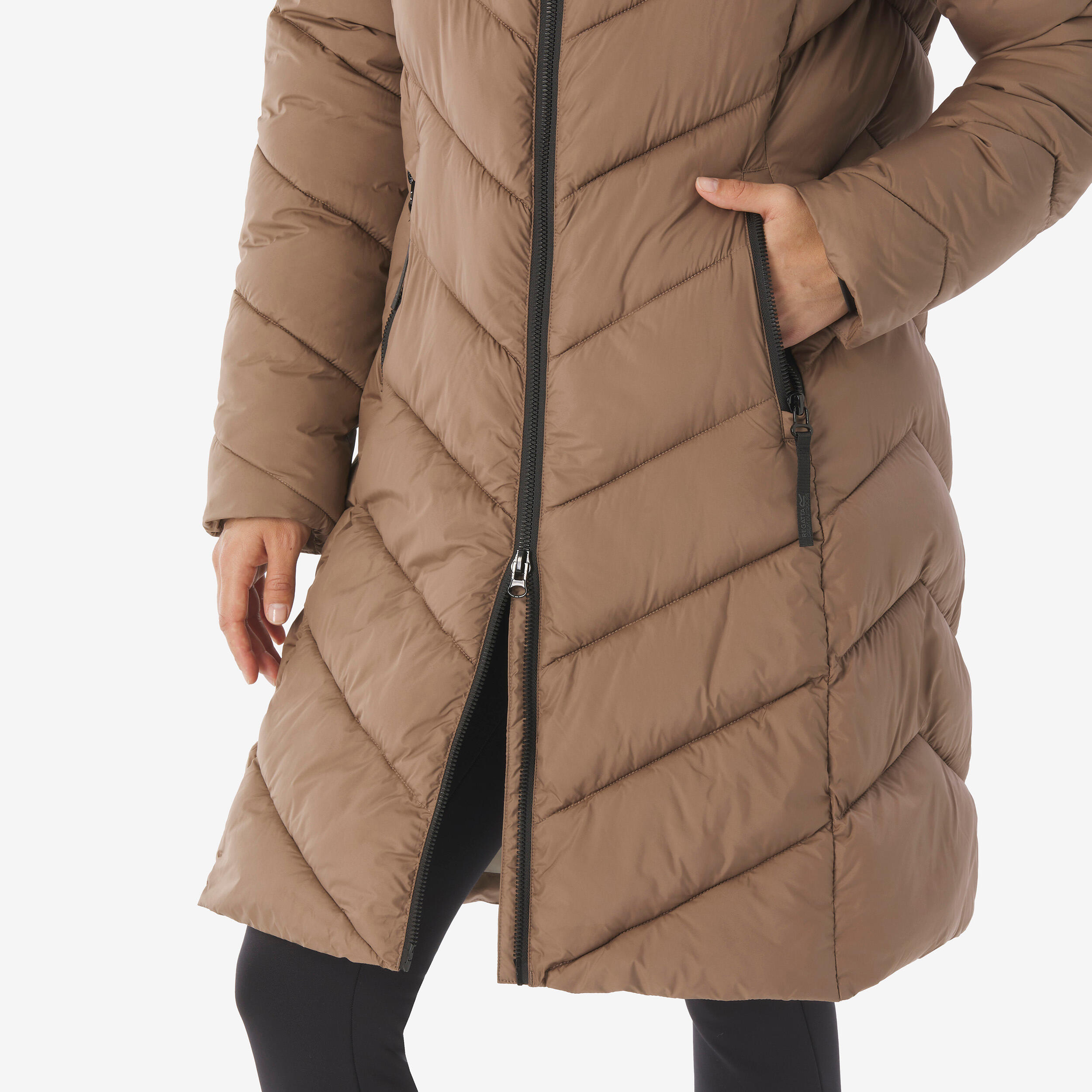 Veste doudoune longue REGATTA ANITA beige 6/8