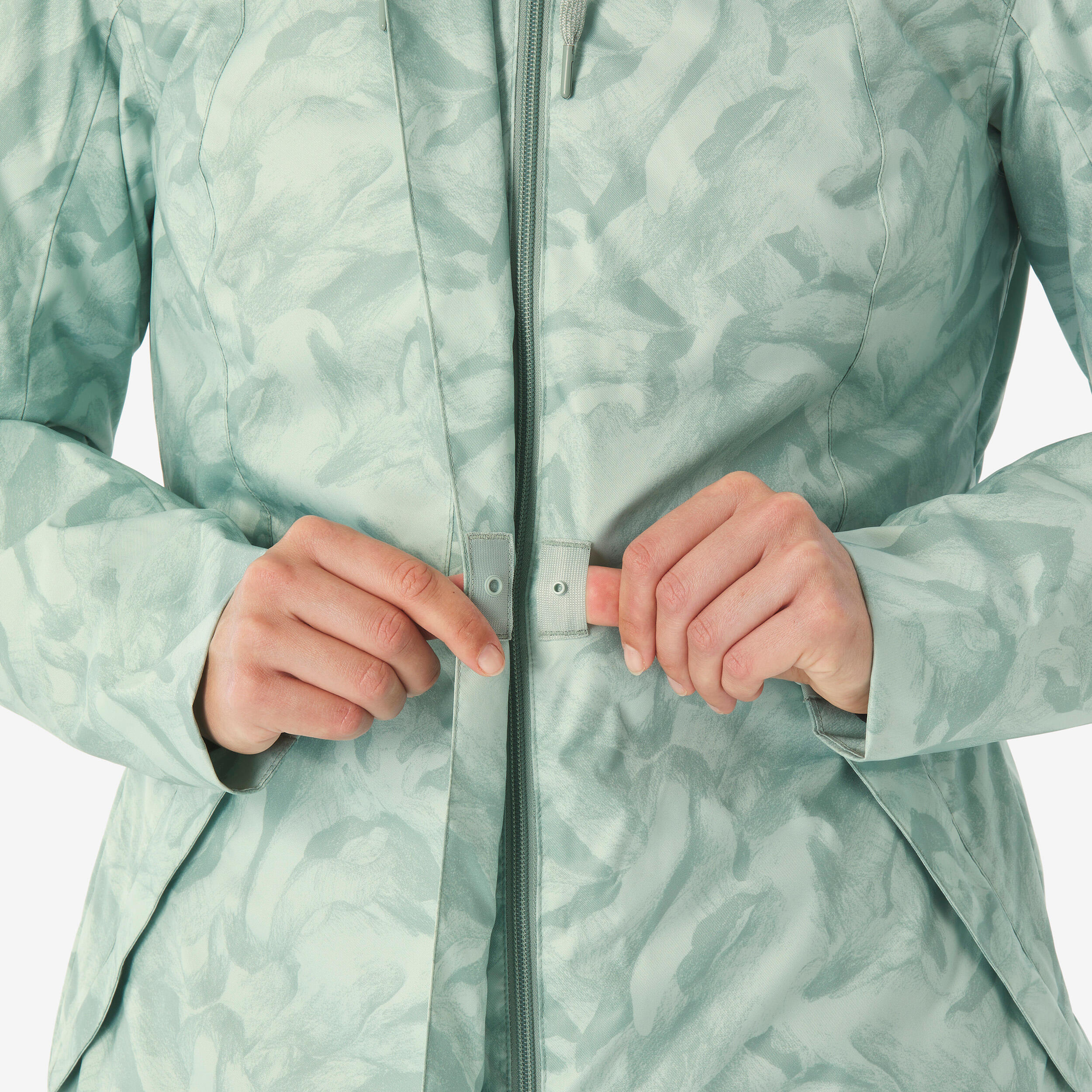 Women’s waterproof hiking jacket -10°C NH500 - Green