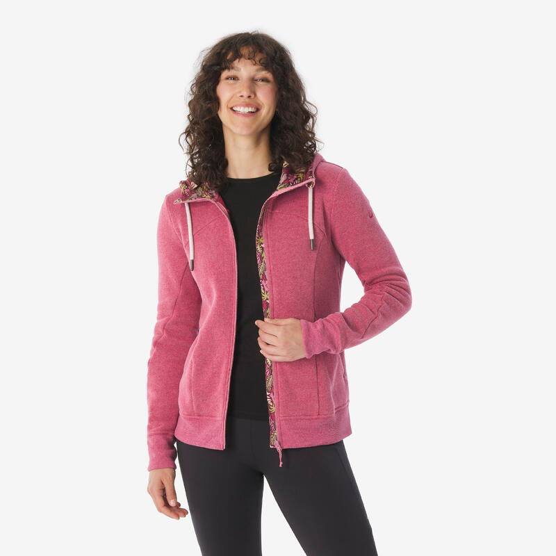 Kadın Outdoor Sweatshirt - Mor - NH500