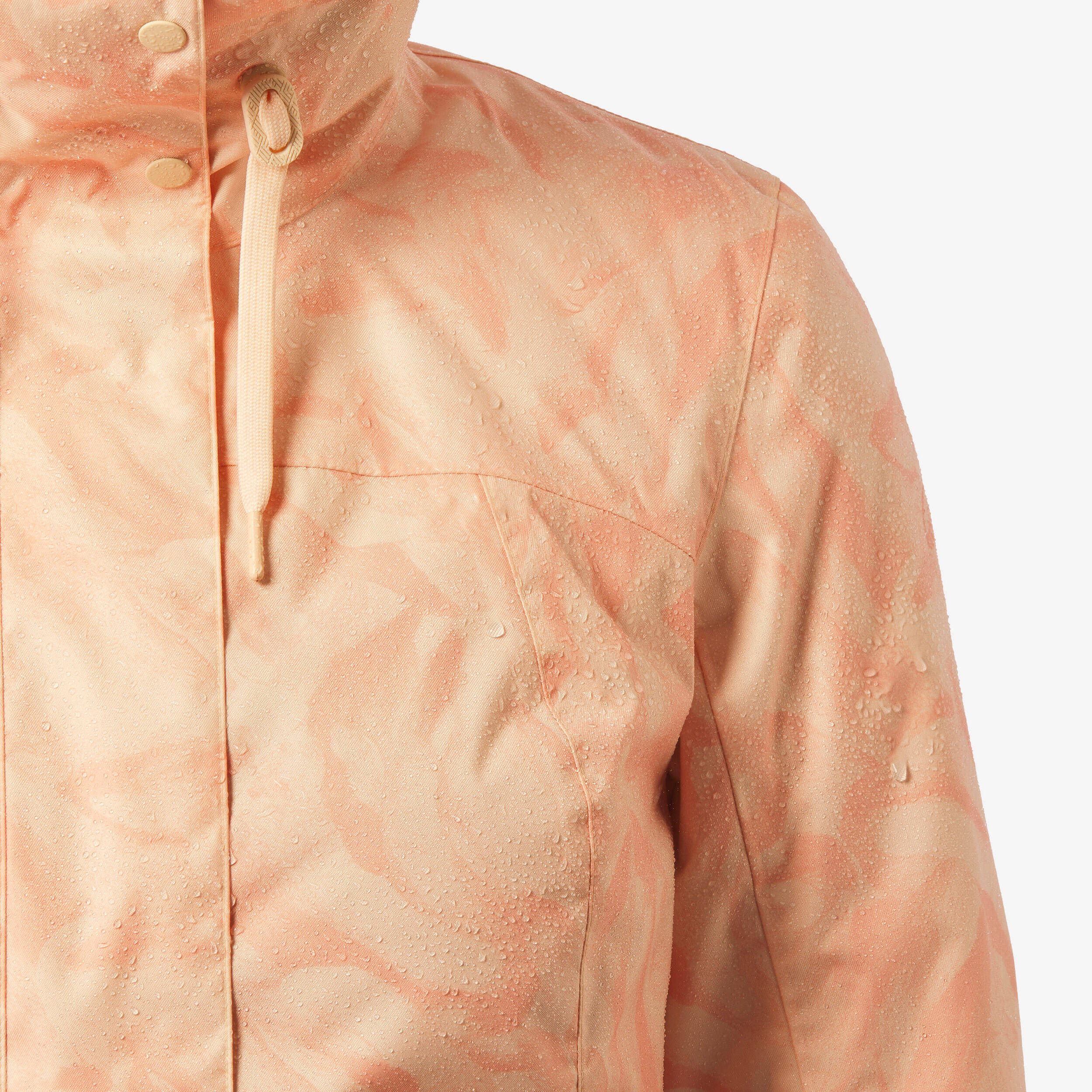 Women’s waterproof hiking jacket -10°C NH500 - Beige -  5