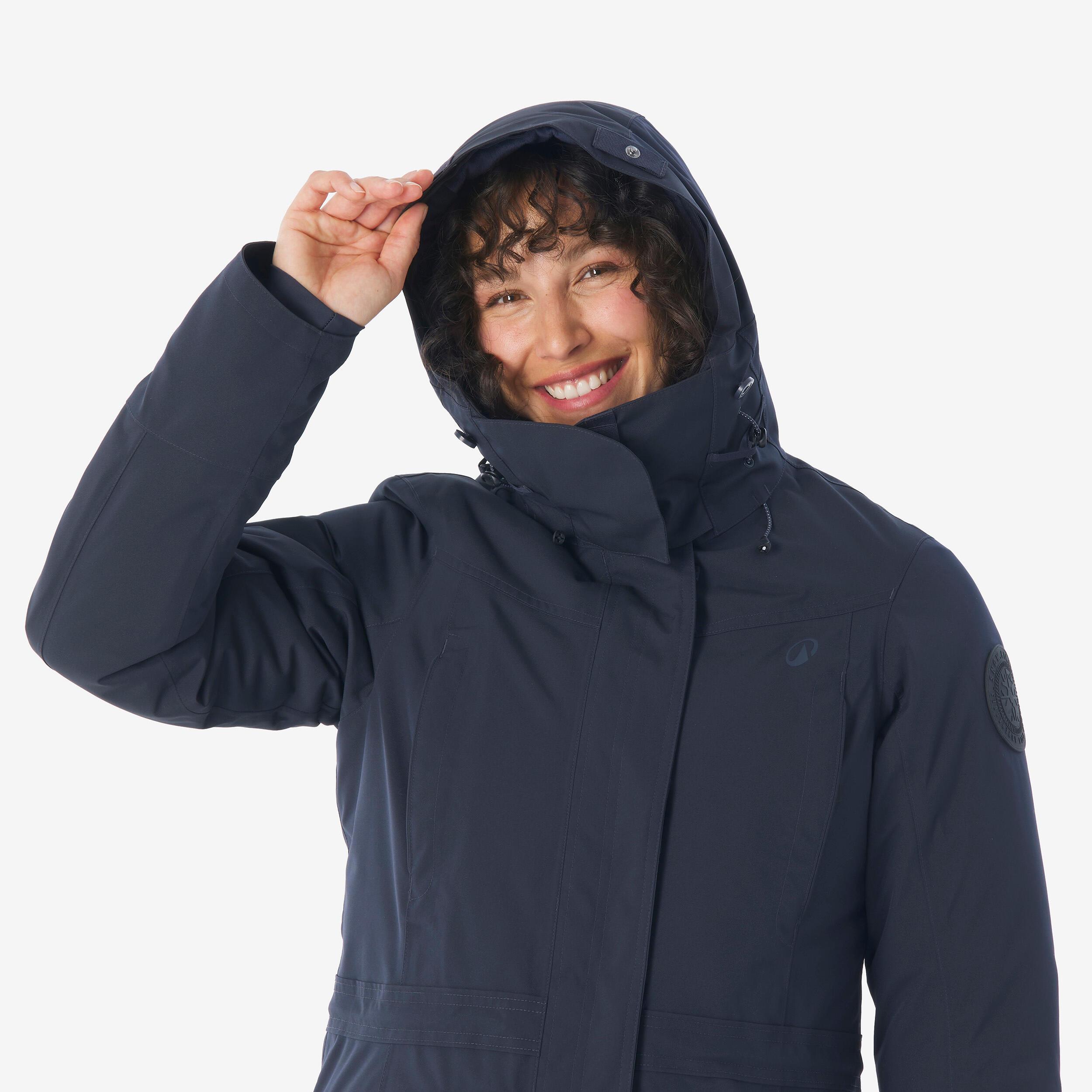 Waterdichte wandelparka voor dames -20°C NH900 blauw 9/13