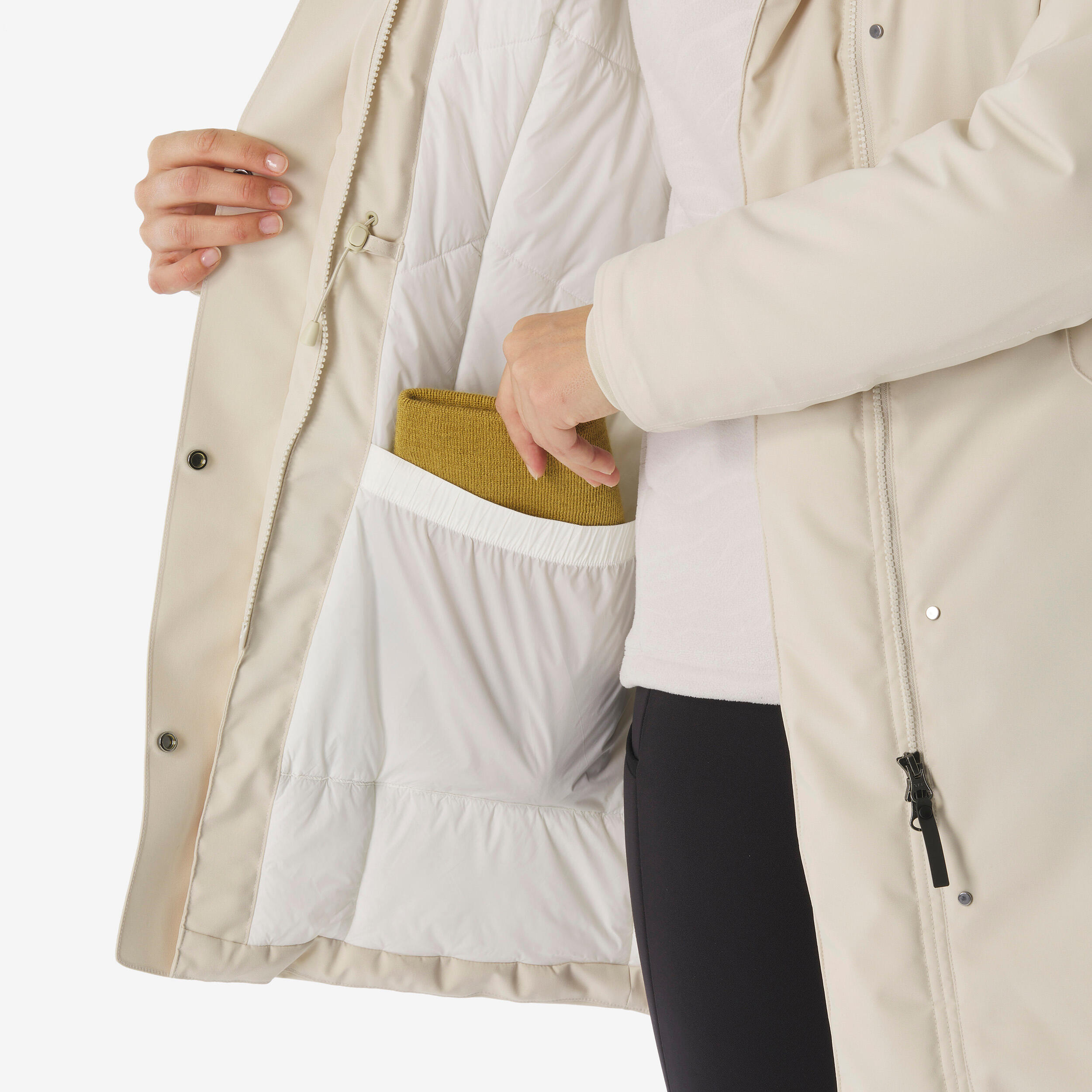 Parka d'hiver imperméable femme, NH 500 7/17