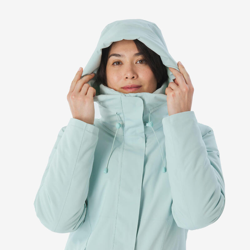 Parka de randonnée -10°C imperméable femme, NH500 vert