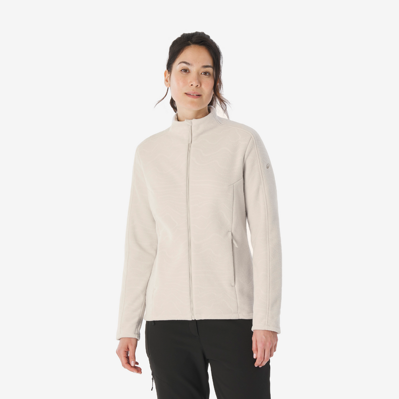 Veste Polaire Femme - Automne Hiver - Col Montant - Fermeture éclair - Jaune Jaune - Sport