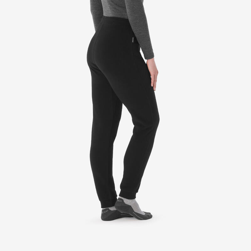 Kadın Outdoor Polar Eşofman Altı - Siyah - MH100
