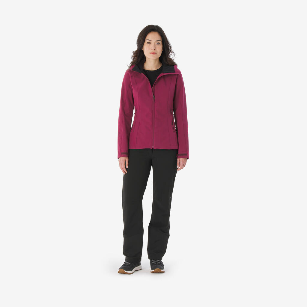 Women’s windproof softshell jacket, MT500 - Black