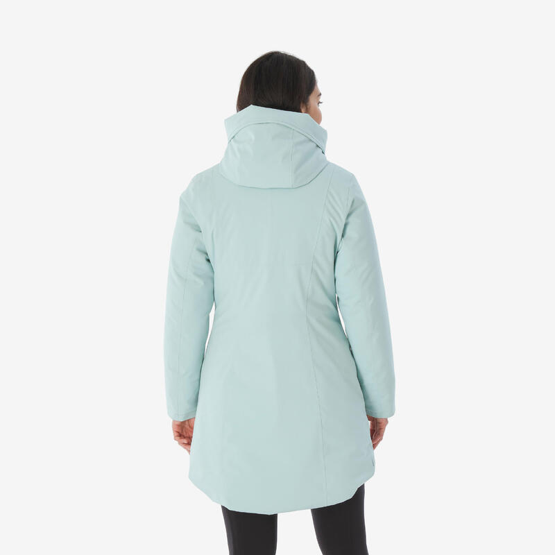 Parka de randonnée -10°C imperméable femme, NH500 vert