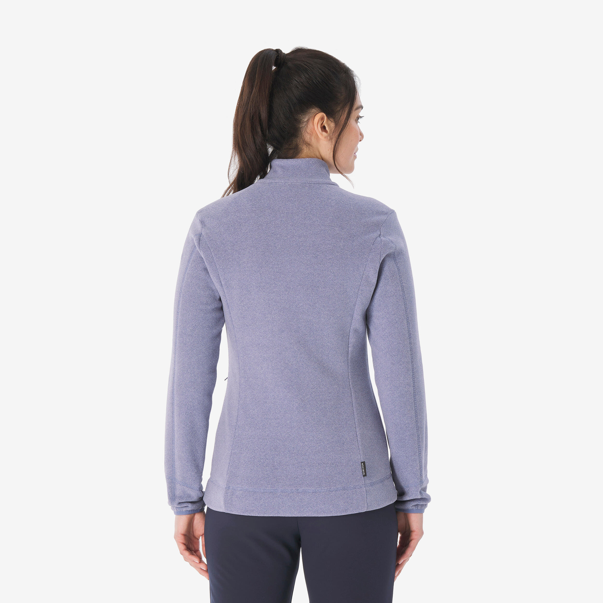 Polaire de randonnée montagne femme, MH100 full zip violet 3/7