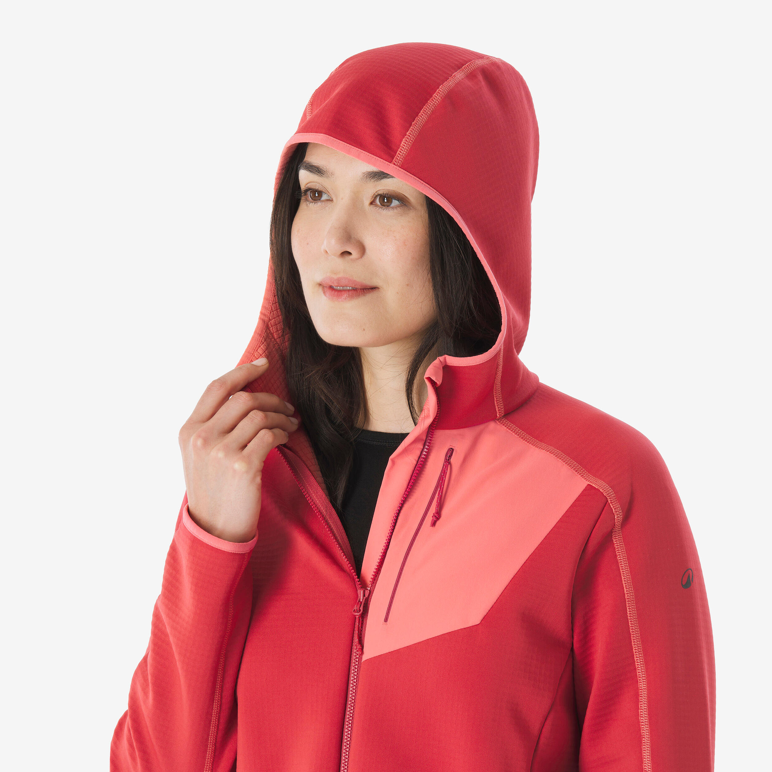 Veste de randonnée en polaire zippée femme, MH 500 - QUECHUA