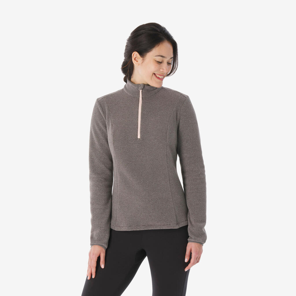 Polaire de randonnée montagne femme, MH100 blanc