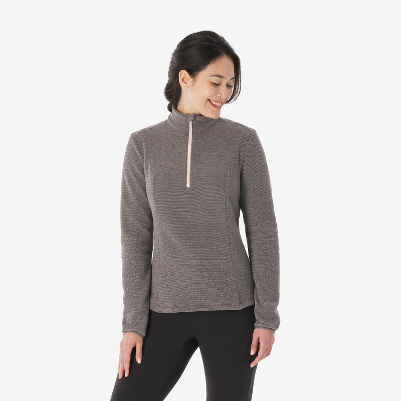 Polaire de randonnée montagne femme, MH100 blanc