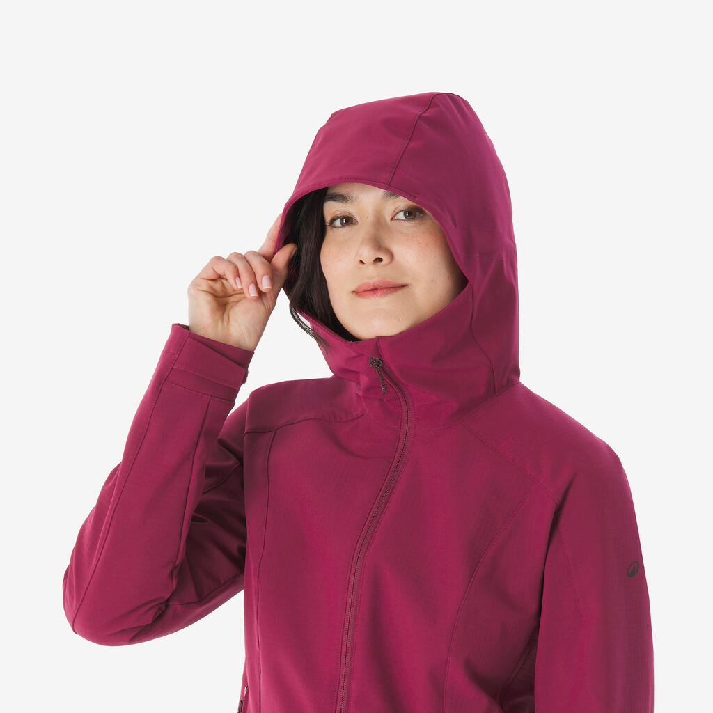 Ženska pohodniška jakna Softshell MT500 WINDWARM