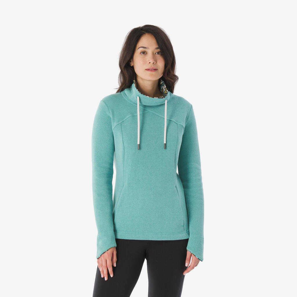 Women’s hiking sweatshirt NH100 - Green