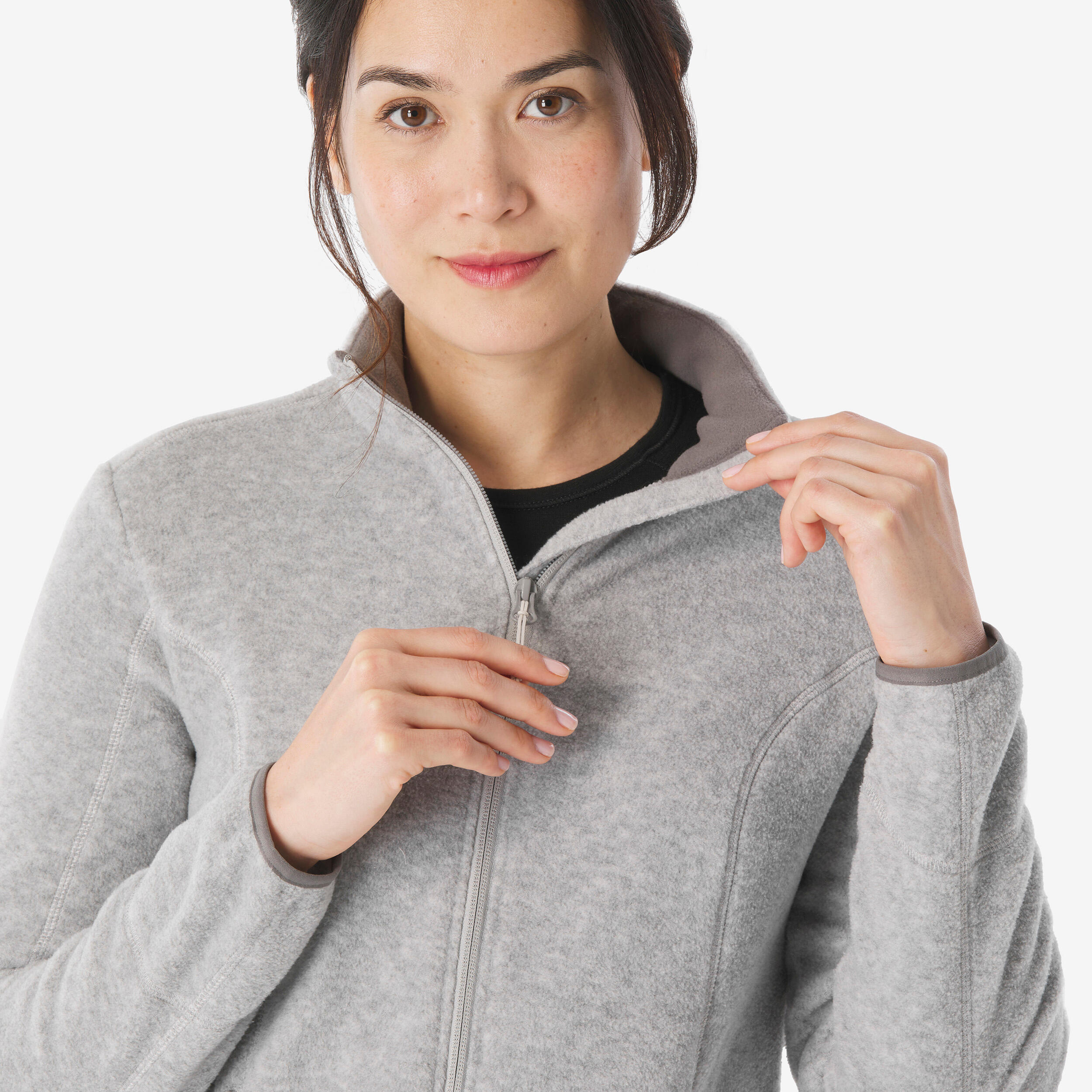 Women’s Fleece Hiking Jacket – MH 120 - QUECHUA