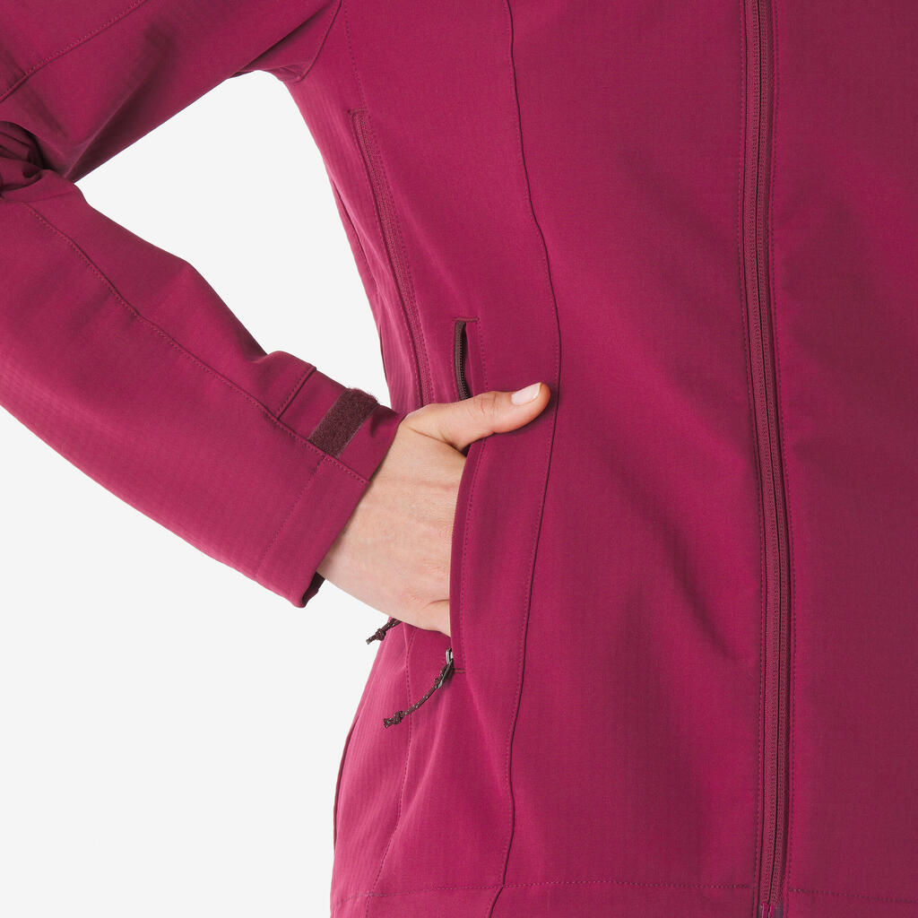 Ženska pohodniška jakna Softshell MT500 WINDWARM