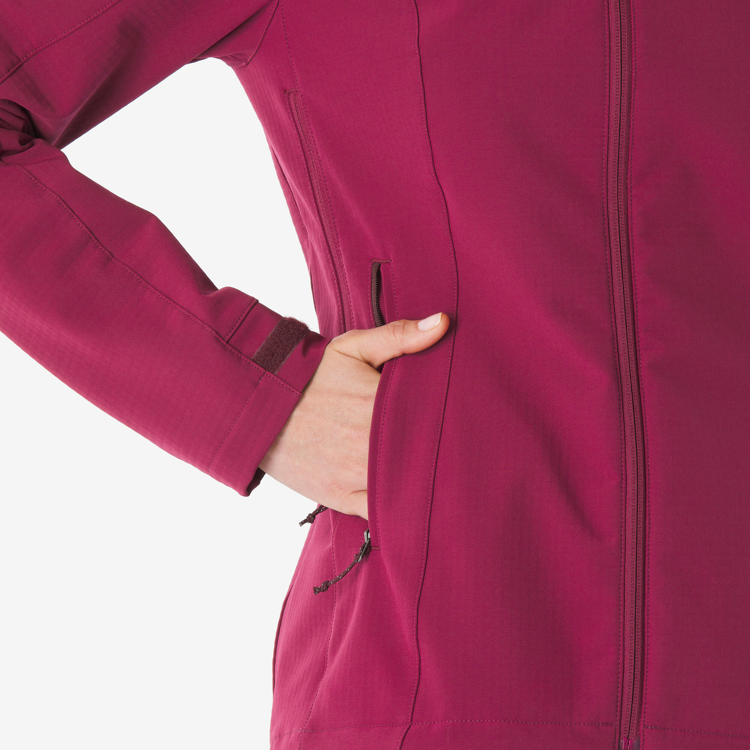 Casaco corta-vento softshell mulher MT500 violeta 5/7