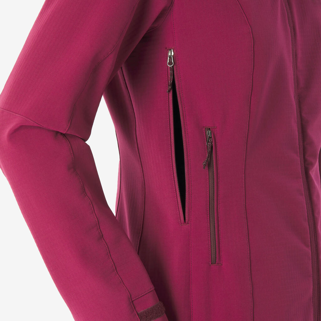 Ženska pohodniška jakna Softshell MT500 WINDWARM