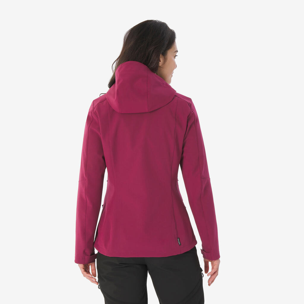 Ženska pohodniška jakna Softshell MT500 WINDWARM