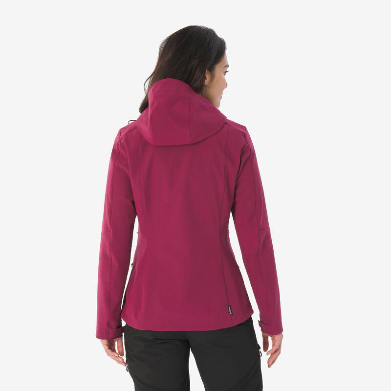 Veste softshell coupe-vent femme, MT500 violet