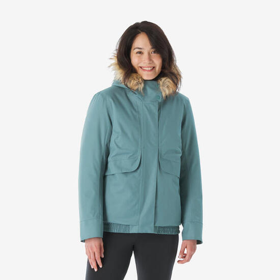 Wanderjacke Damen bis -8 °C wasserdicht - NH500 grün
