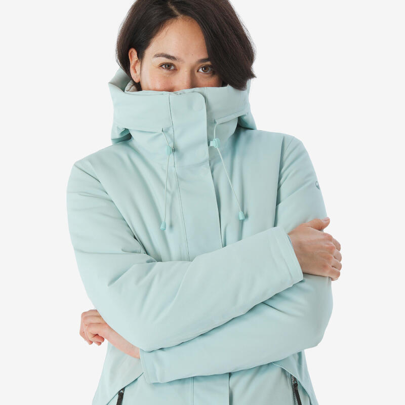 Parka de randonnée -10°C imperméable femme, NH500 vert