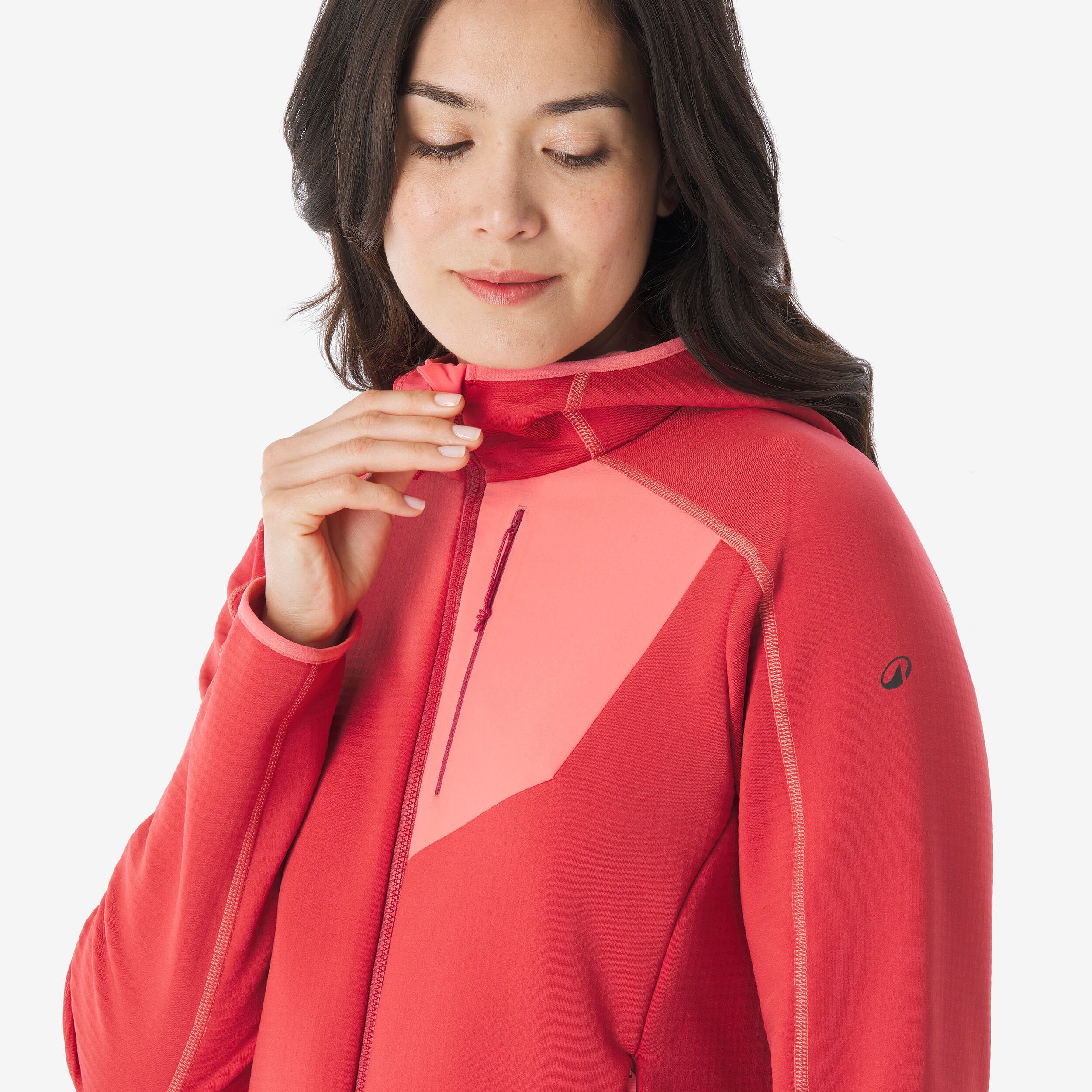 Veste de randonnée en polaire zippée femme, MH 500 - QUECHUA