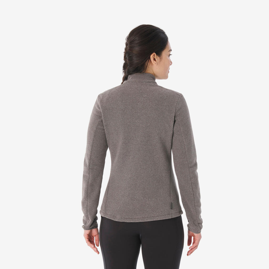 Polaire de randonnée montagne femme, MH100 blanc