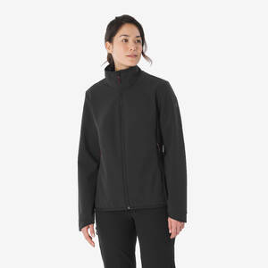 Women’s windproof softshell jacket, MT100 - Black