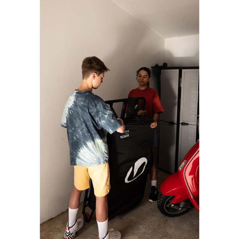 Basketball Korbanlage klappbar mit Rollen 2,40 bis 3,05 m - B100 Easy Box 