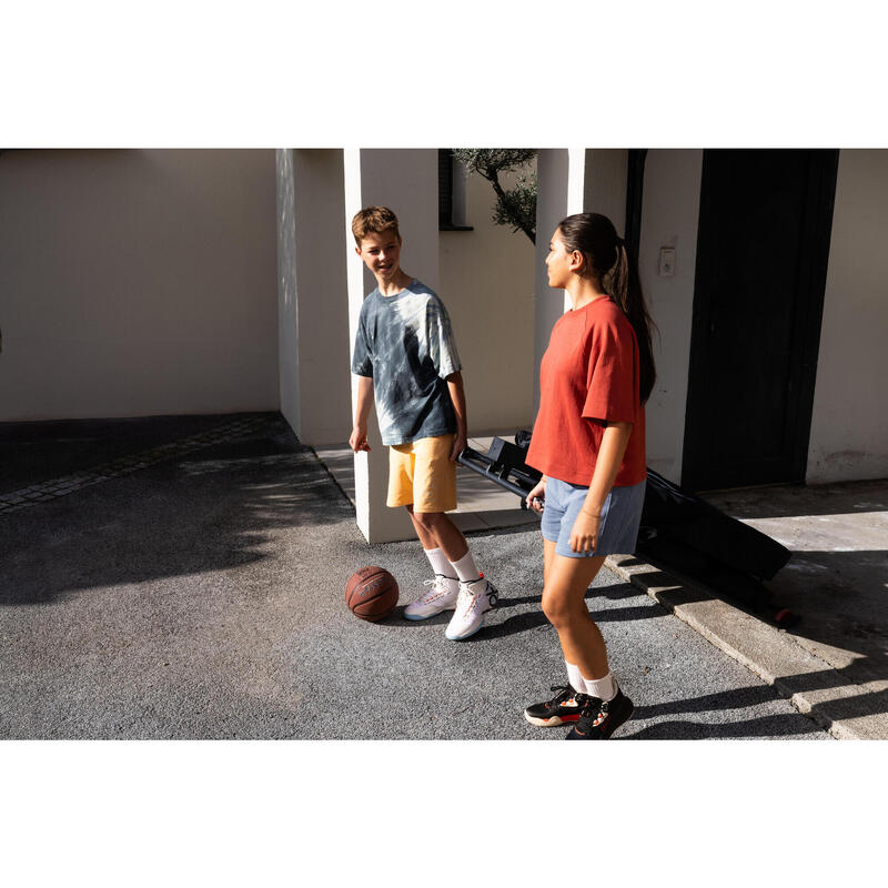 Tabela Basquetebol Dobrável Rodas e Altura Ajustável 2,40m-3,05m B100 Easy Box
