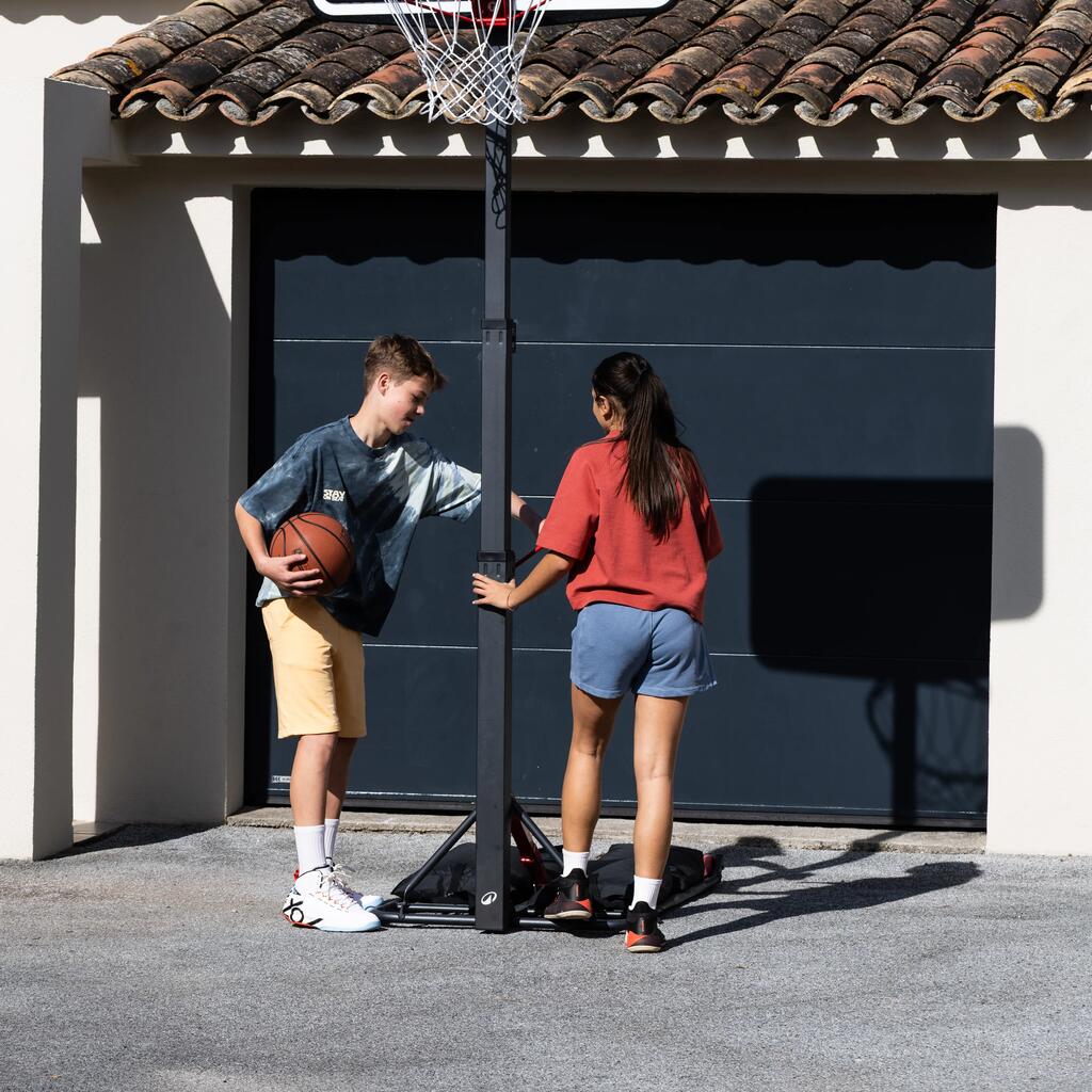 Tablero de baloncesto ajustable para niños y adultos Tarmak B100 Easy box Negro
