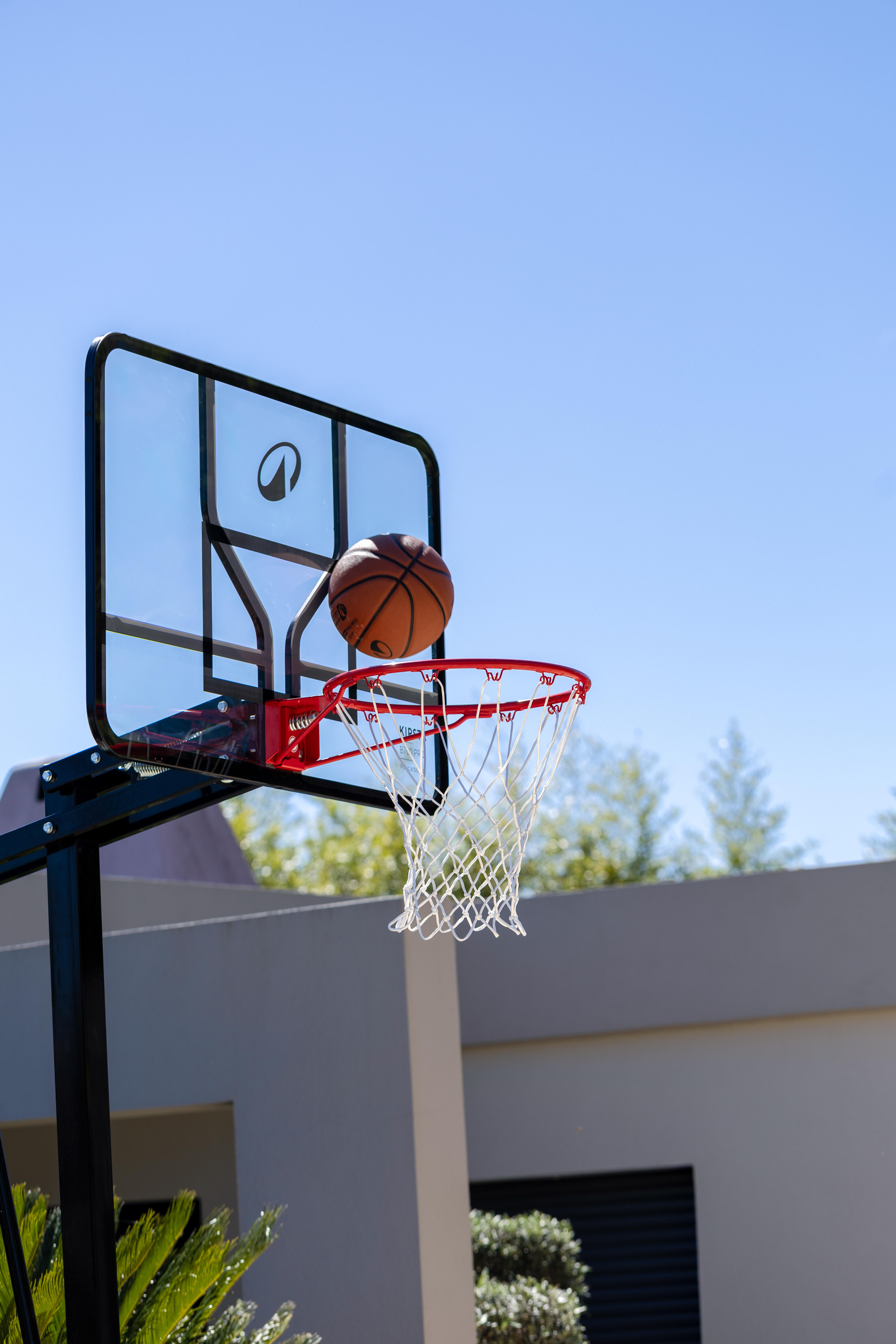 Portable Basketball Hoop, Backboard With Overhang, Adjustable To 3.05 m B700 Pro