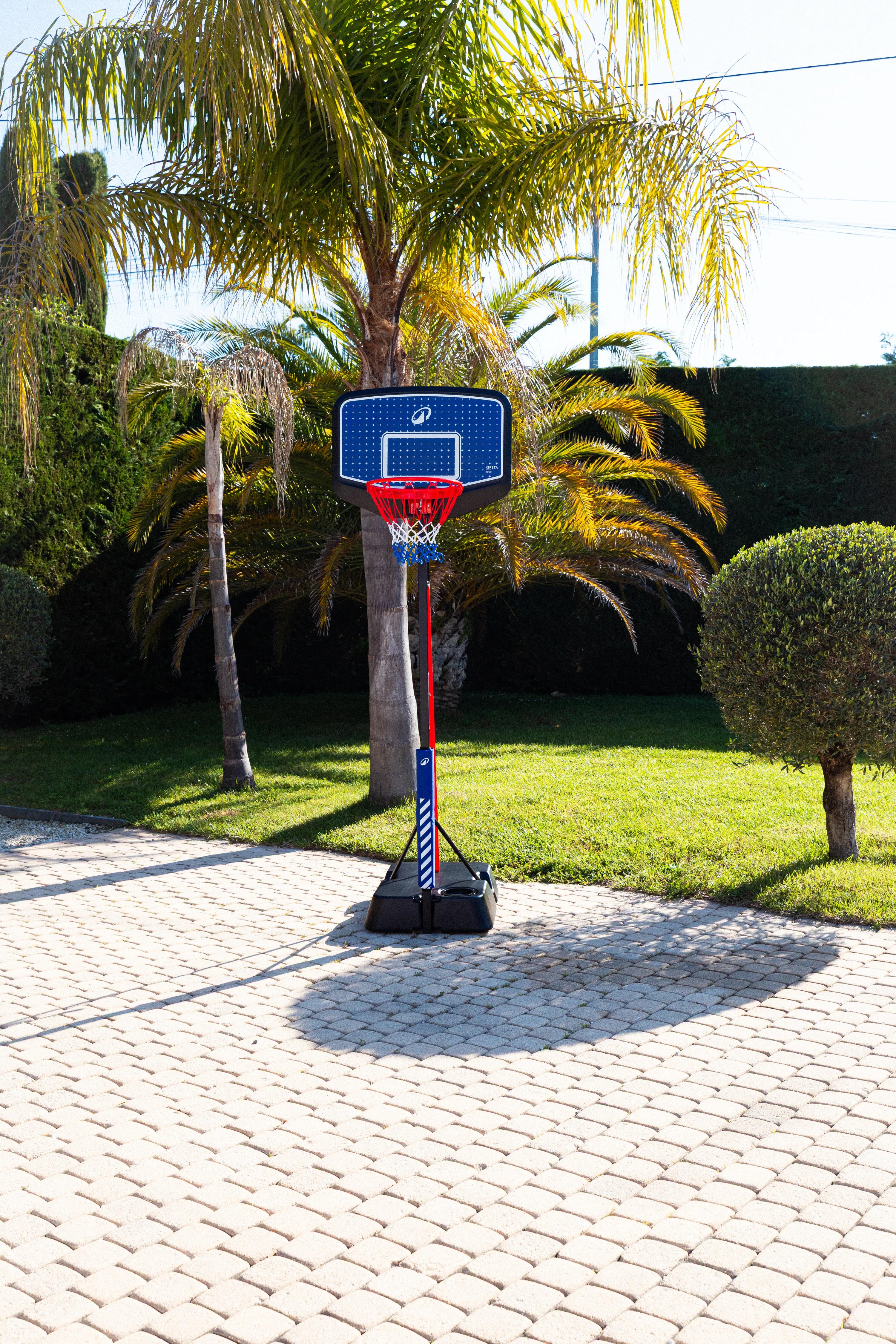 Kinder Basketballkorb mit Ständer höhenverstellbar 1,60-2,2m – K900 blau/schwarz 5/22