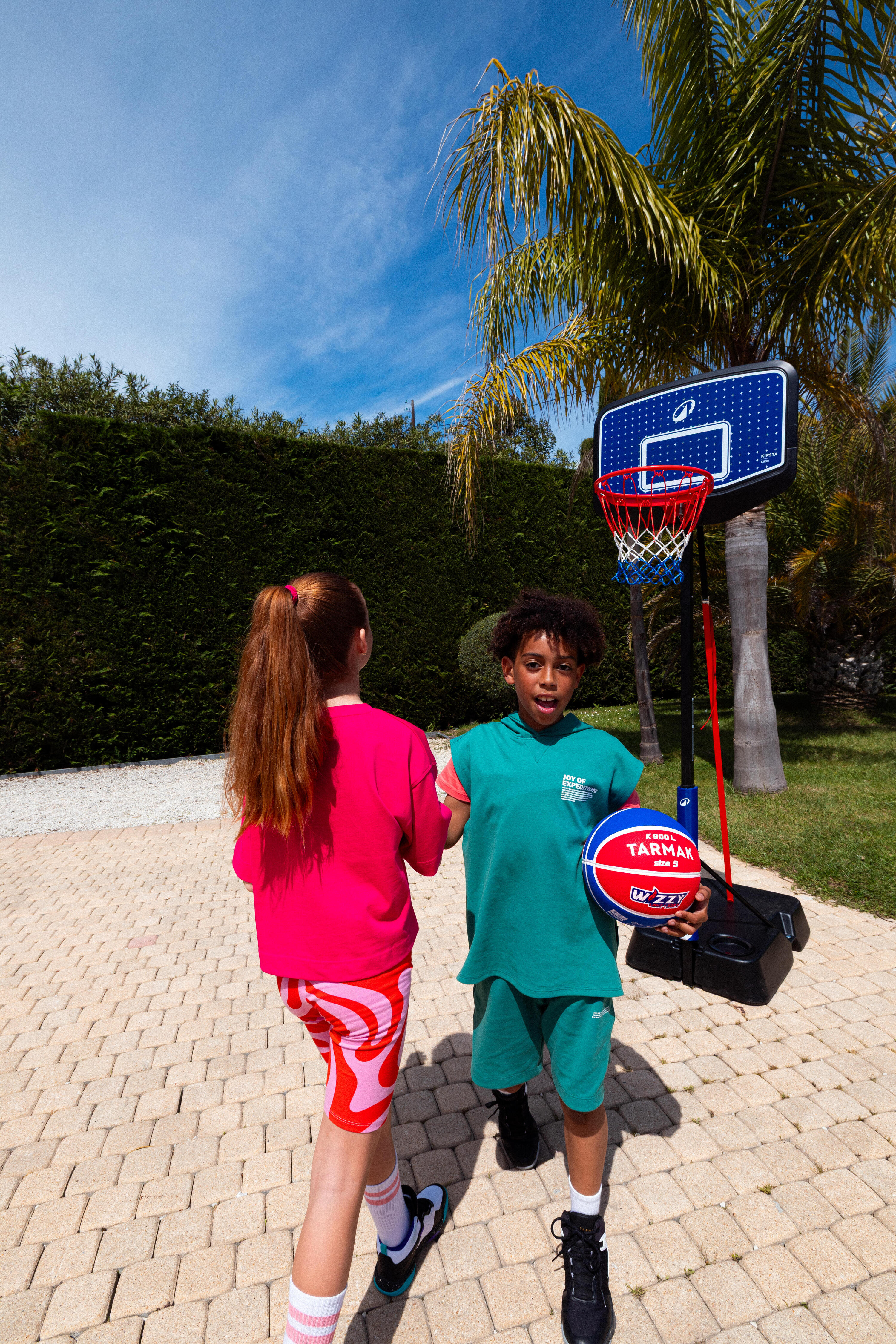 Panier de basketball sur pied ajustable 1,60 m à 2,20 m enfant, K900 V2 13/21