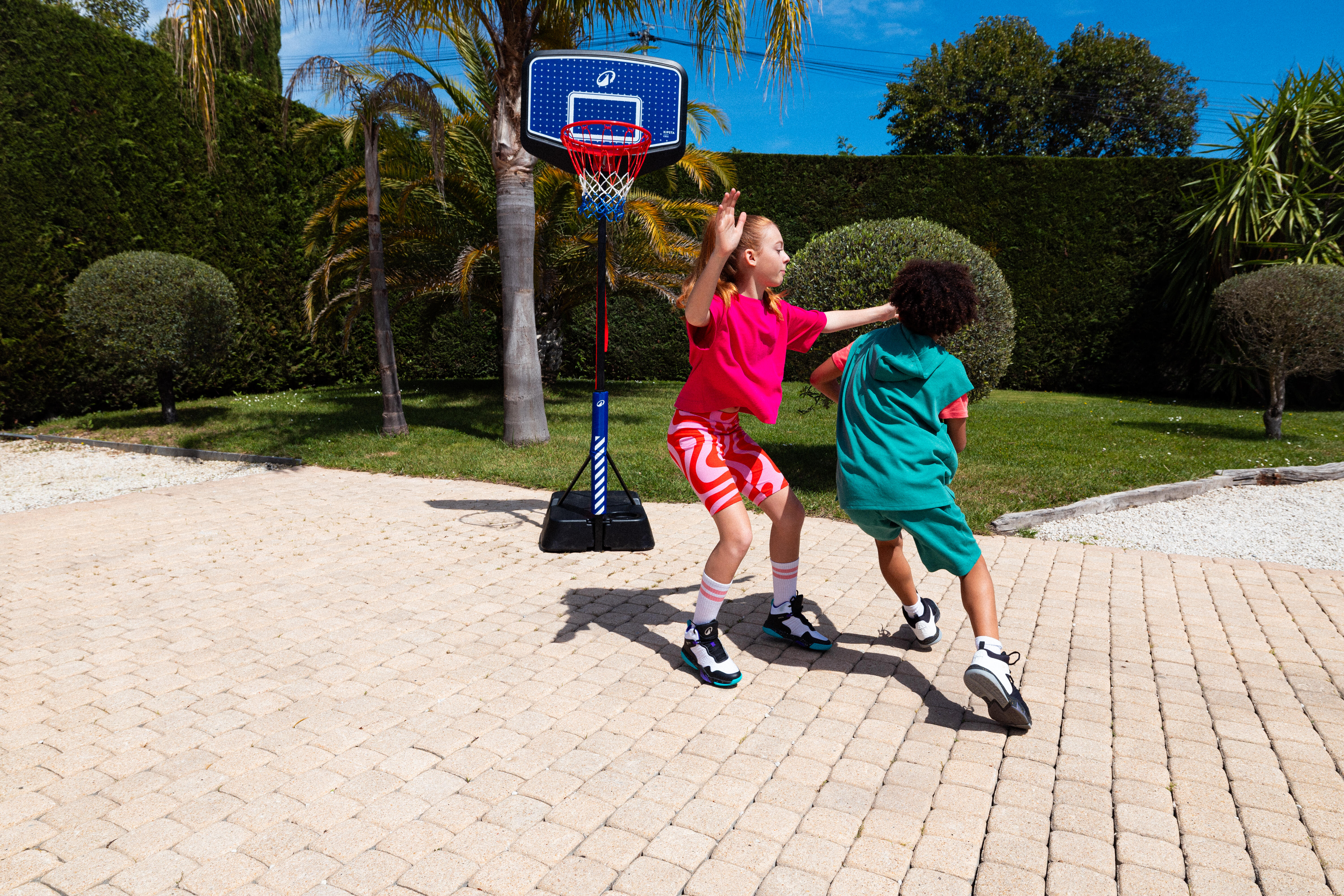 Panier de basketball sur pied ajustable 1,60 m à 2,20 m enfant, K900 V2 - KIPSTA