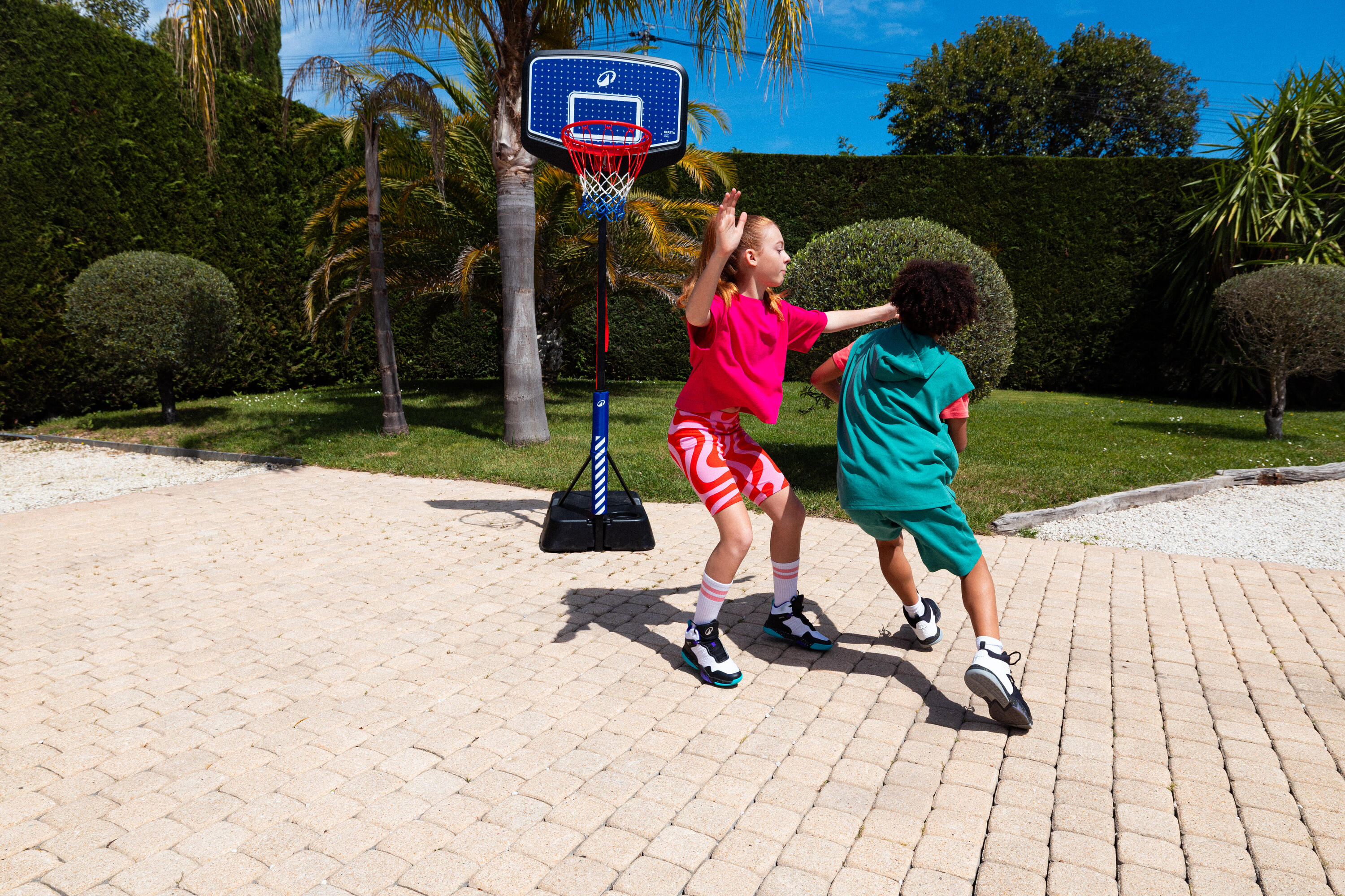 Panier de basketball sur pied ajustable 1,60 m à 2,20 m enfant, K900 V2 15/21