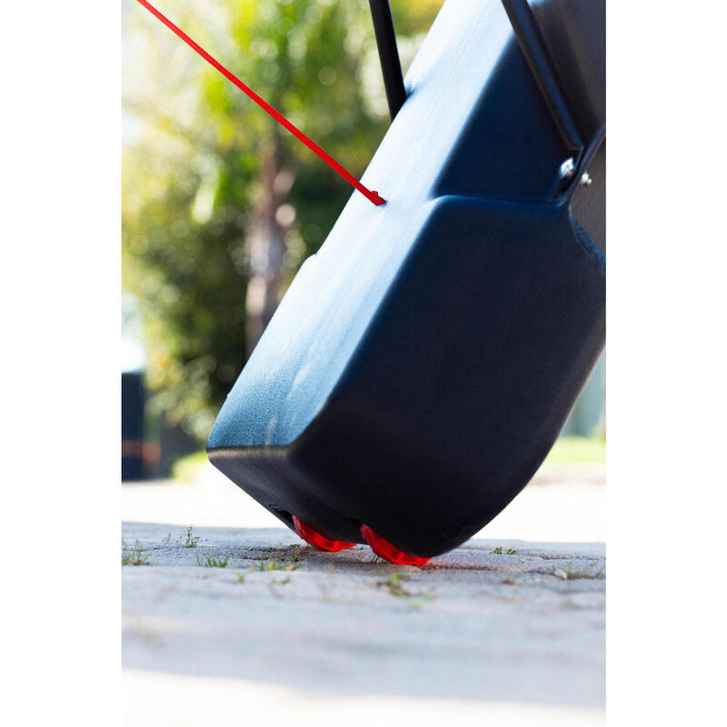 Panier de basket enfant dunk sur pied réglable 1,60m à 2,20m - K900 V2 bleu noir