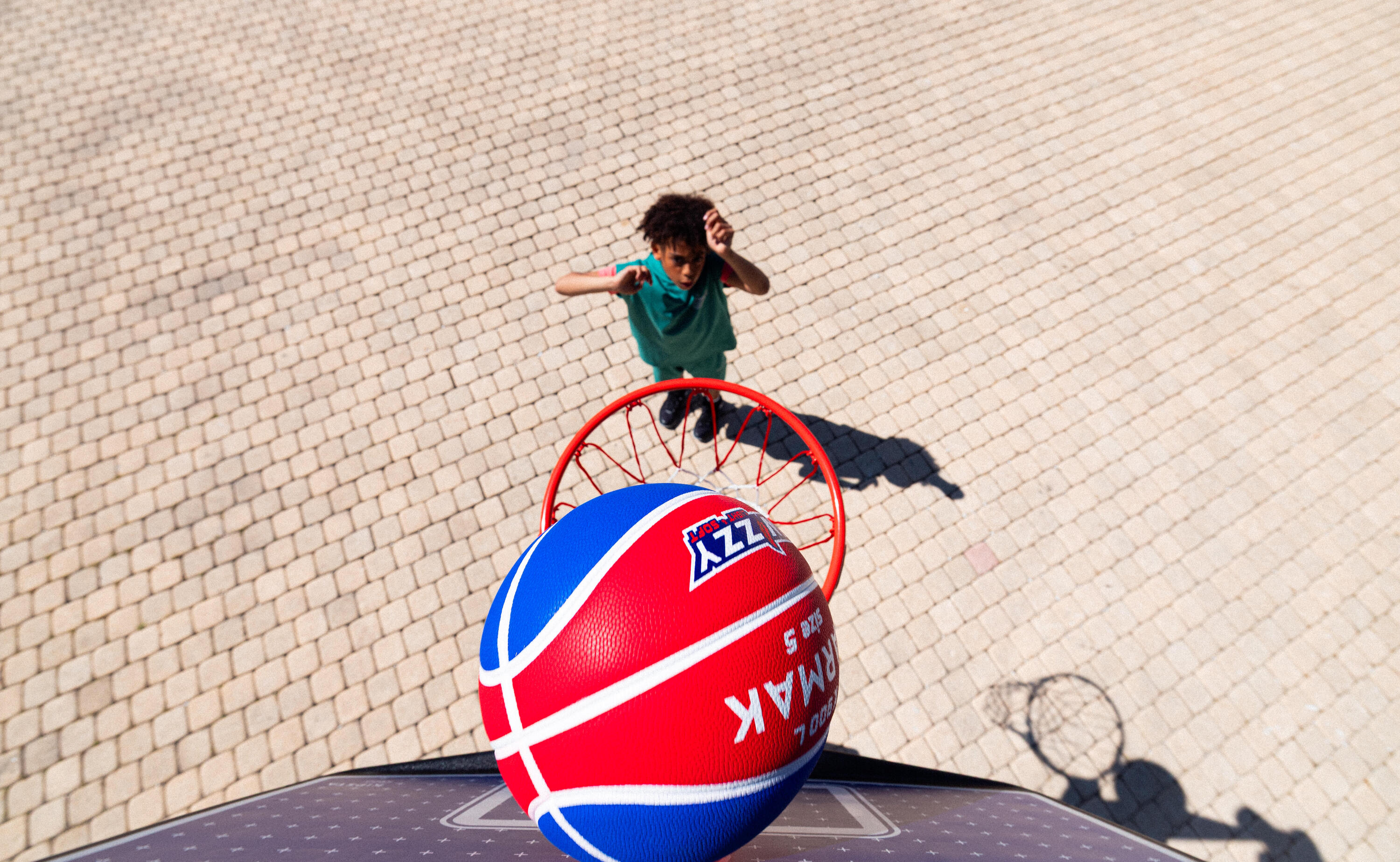 Panier de basketball sur pied ajustable 1,60 m à 2,20 m enfant, K900 V2 18/21