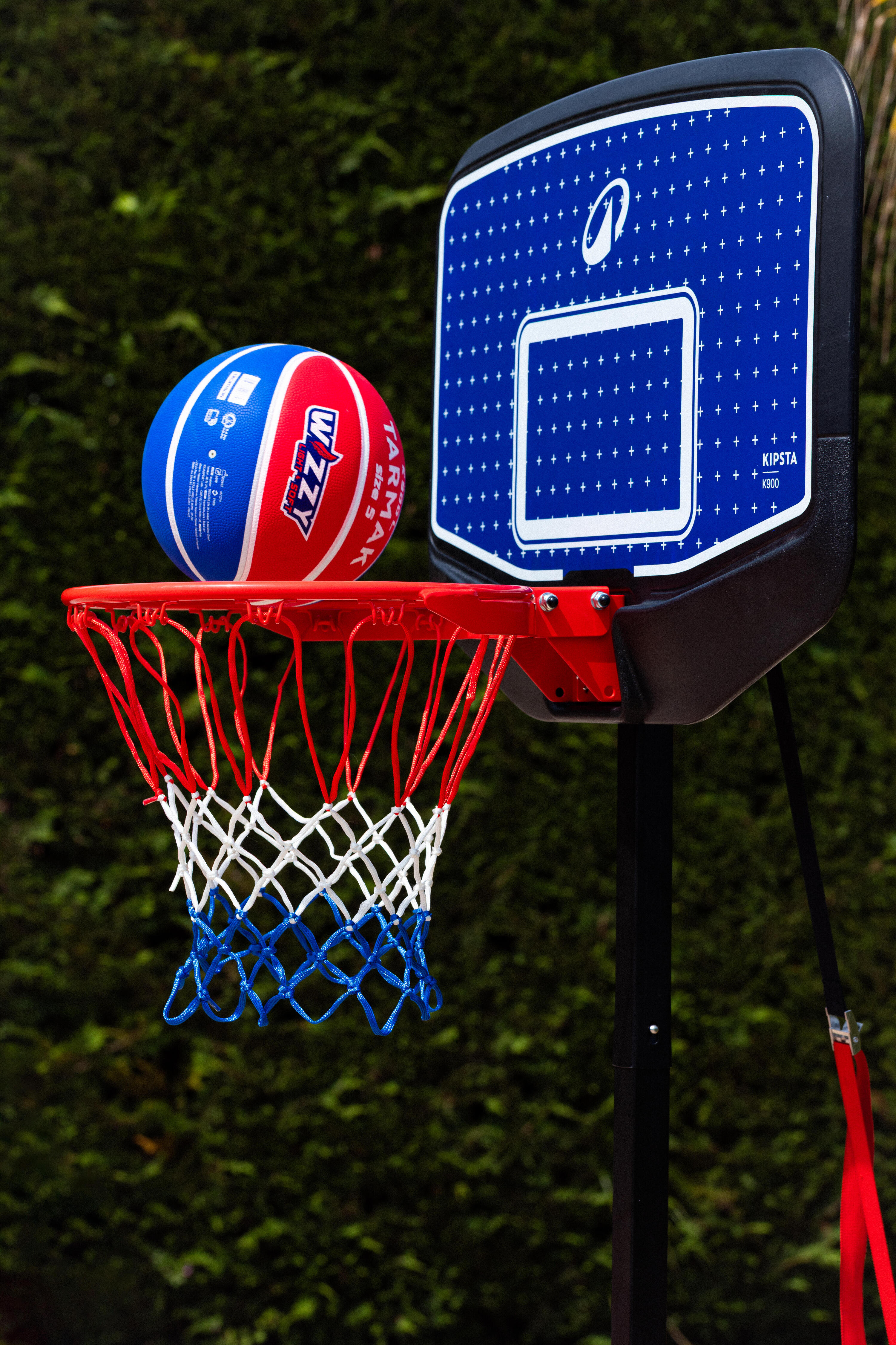 Canasta de baloncesto infantil con soporte para mates ajustable hasta 2,20 m, K900 7/18