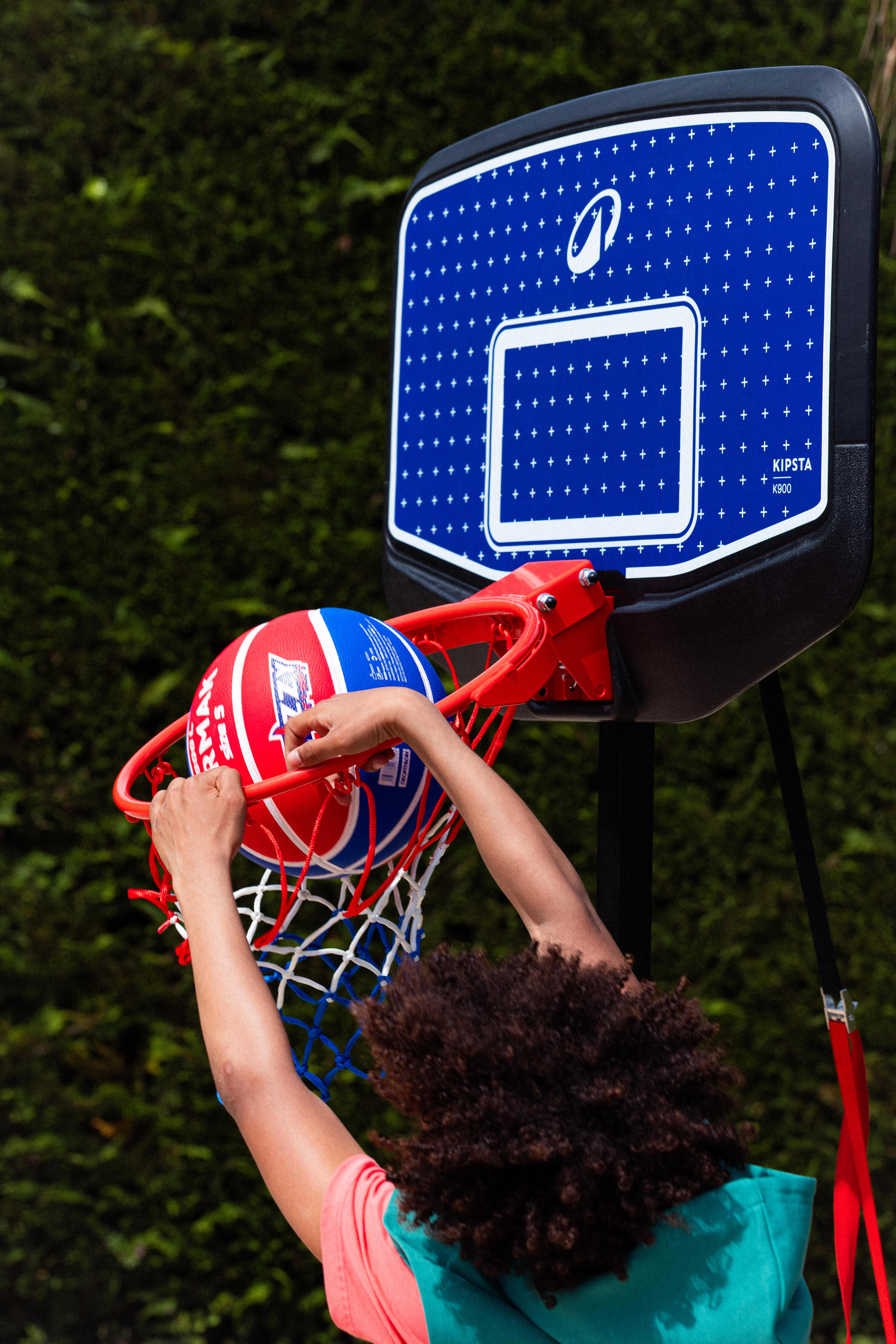Panier de basketball sur pied ajustable 1,60 m à 2,20 m enfant, K900 V2 4/21