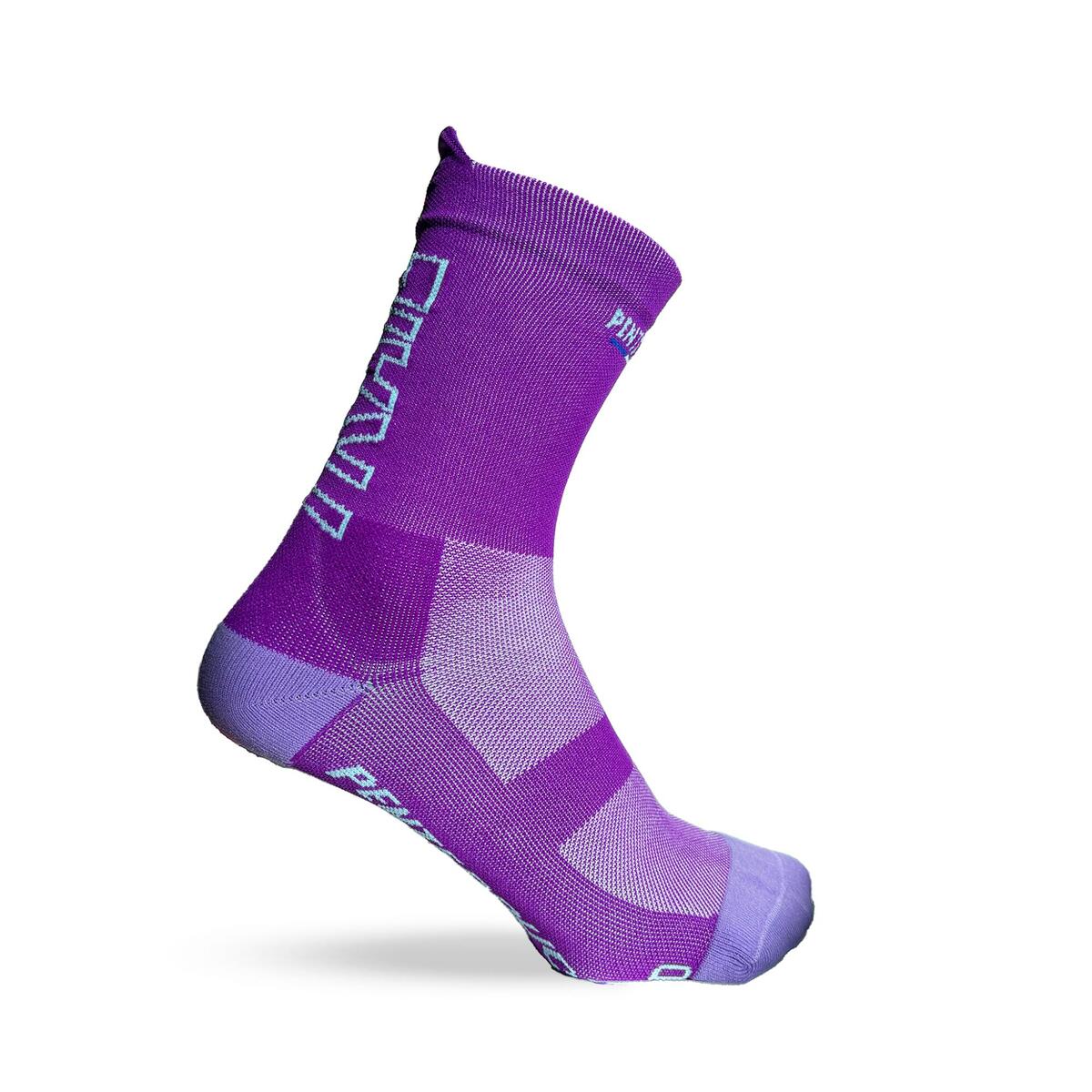 CHAUSSETTE DE TRAIL RUNNING PENTE DOUCE VIOLETTE