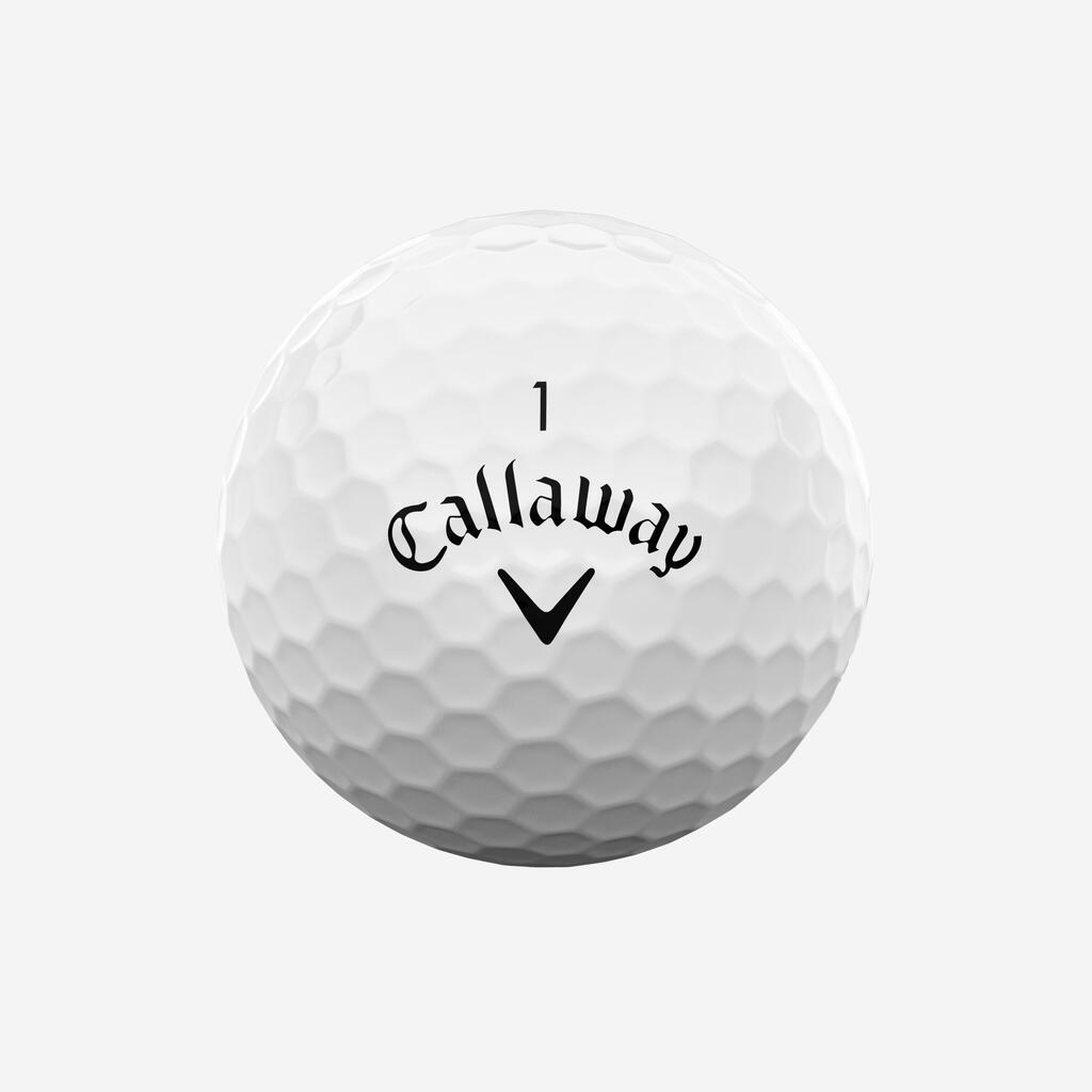 Žogice za golf x12, Callaway Supersoft bele