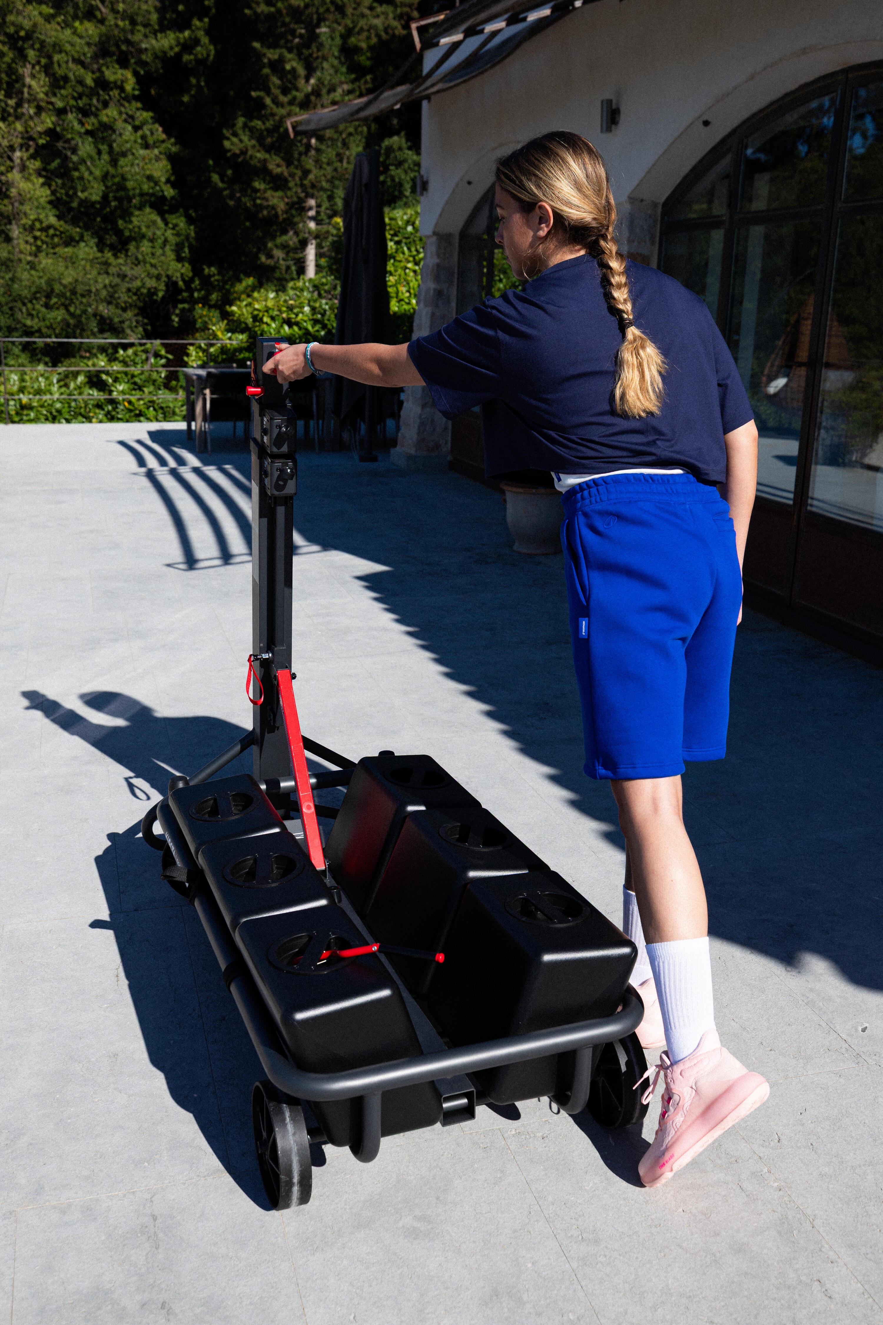 Panier de basketball sur roues réglable et pliable, B 500 Easy Box 12/19