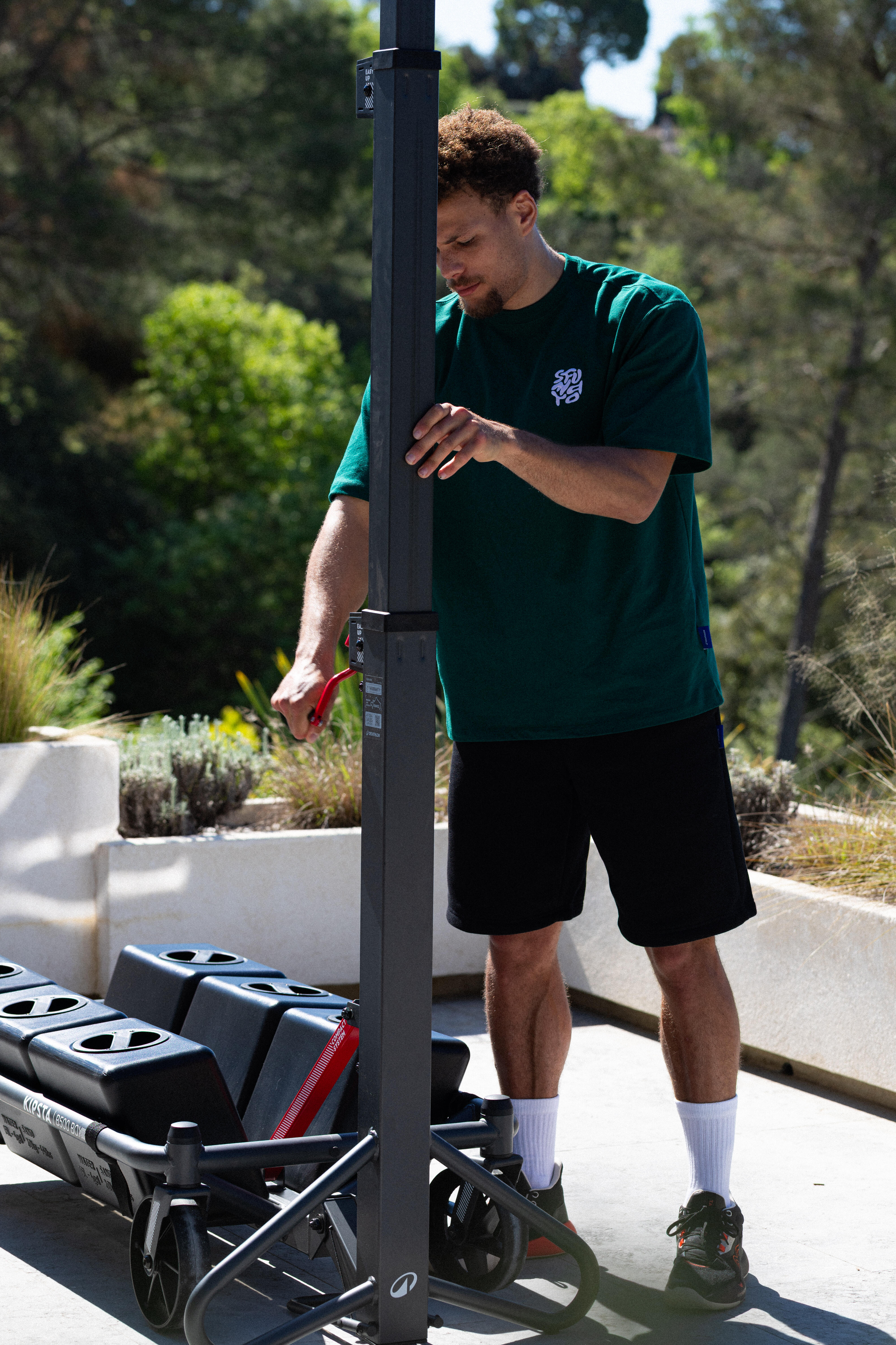 Basketball Hoop with Adjustable Fold Stand - B 500 Easy Box - TARMAK