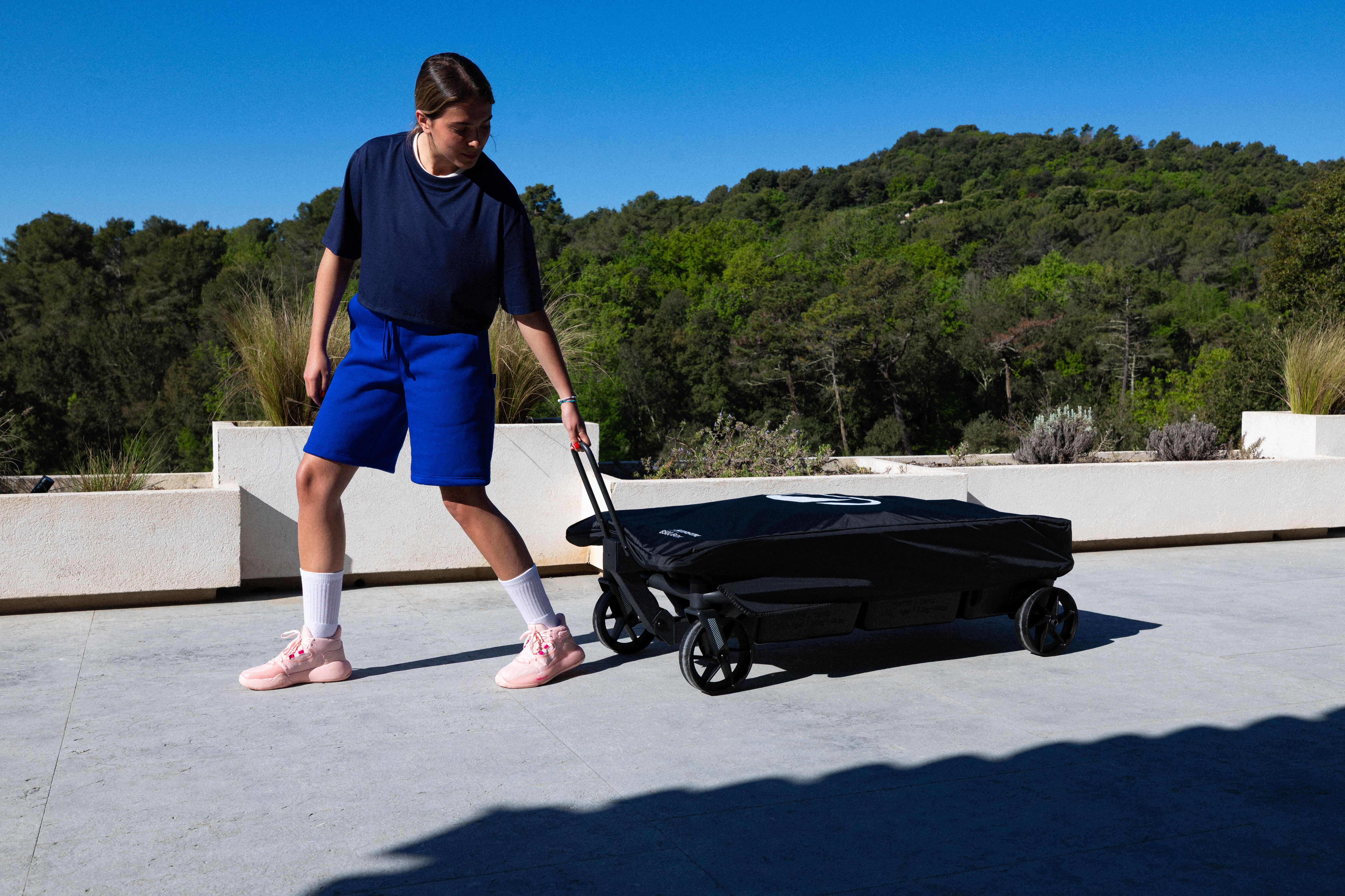 Panier de basketball sur roues réglable et pliable – B 500 Easy Box - TARMAK