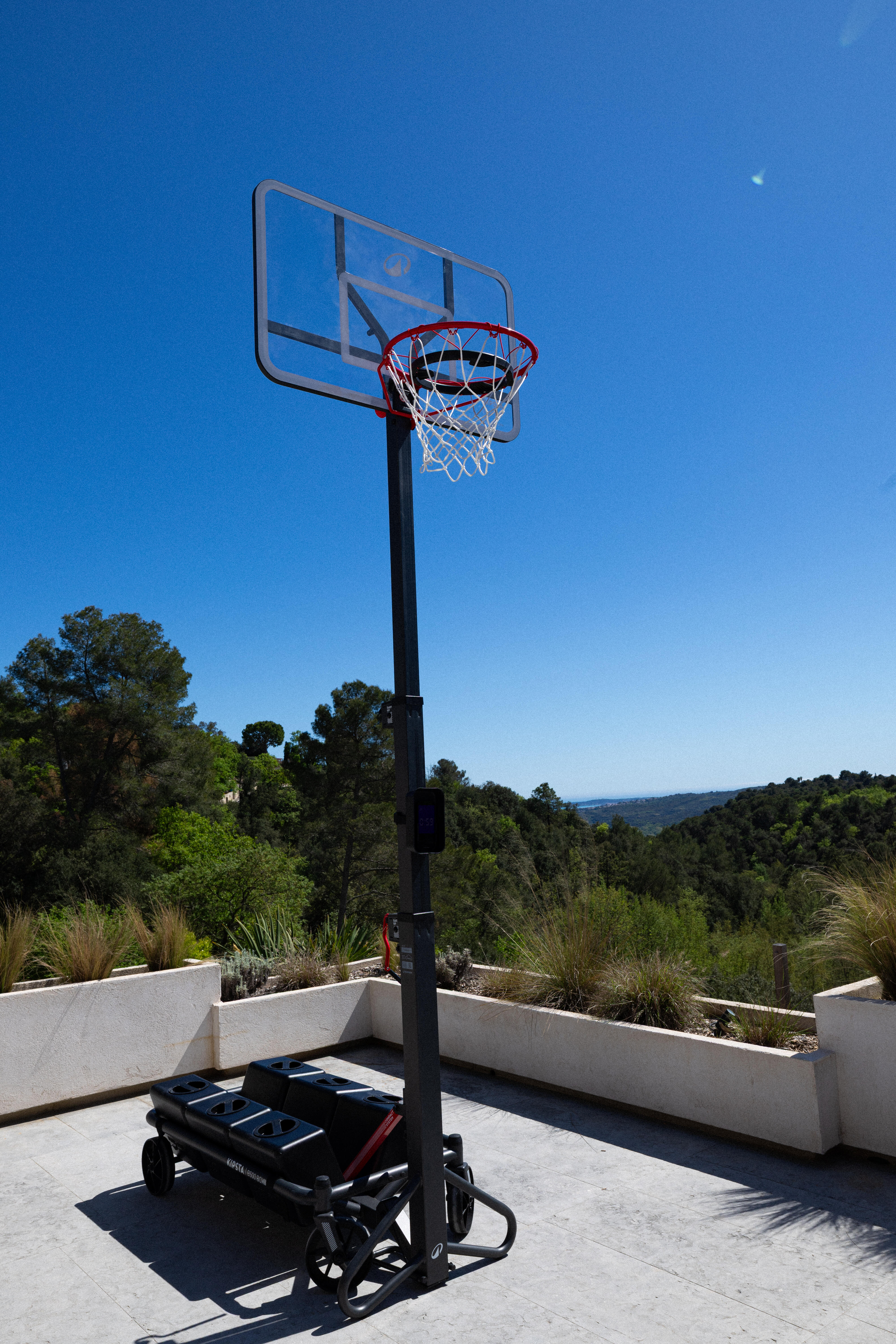 Basketball Hoop Standing Backboard B500 Easy Box Set UP and Store in 1 minute