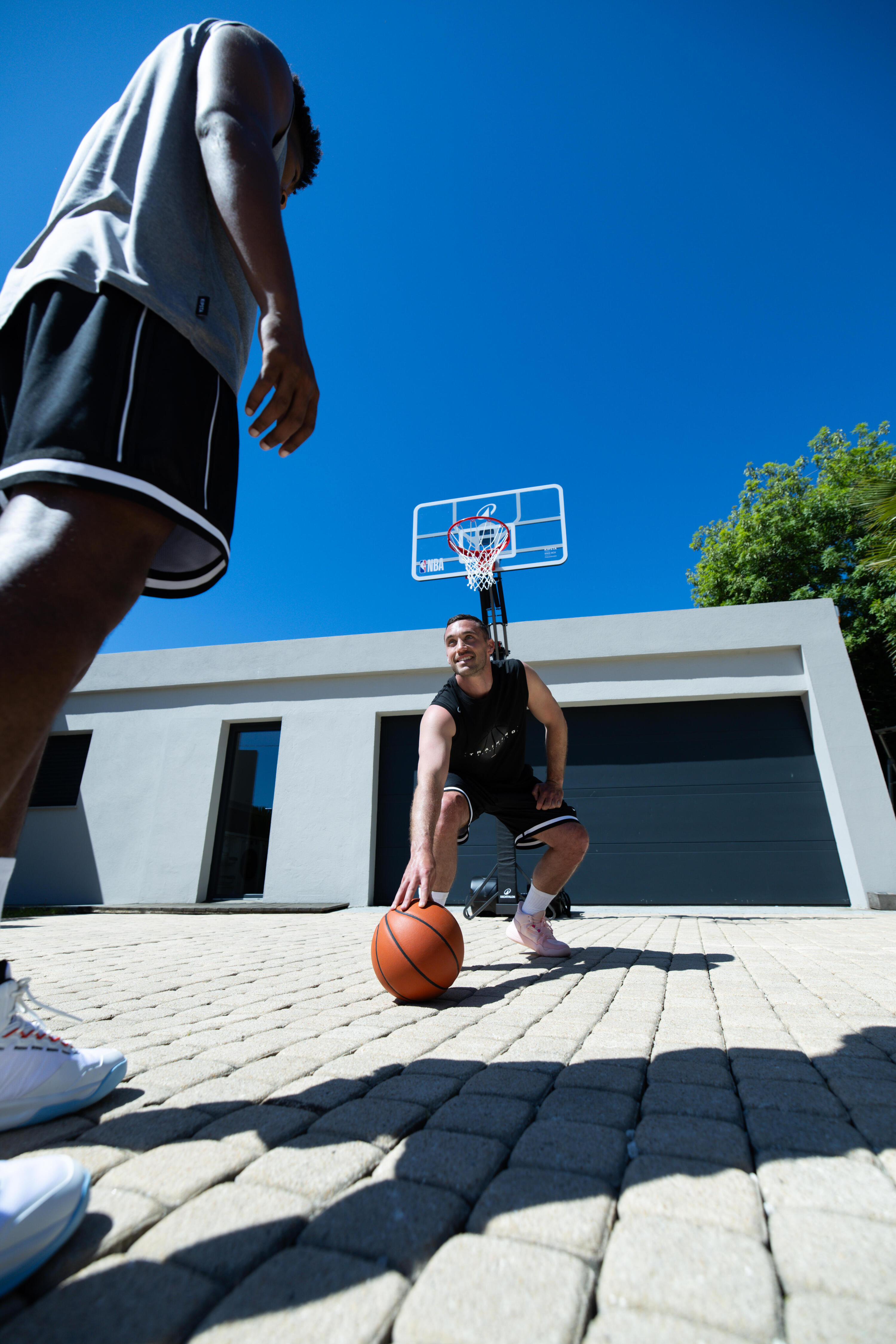 Basketbalový skládací koš B900 Box NBA nastavitelný od 2,10 do 3,05 m 2/20